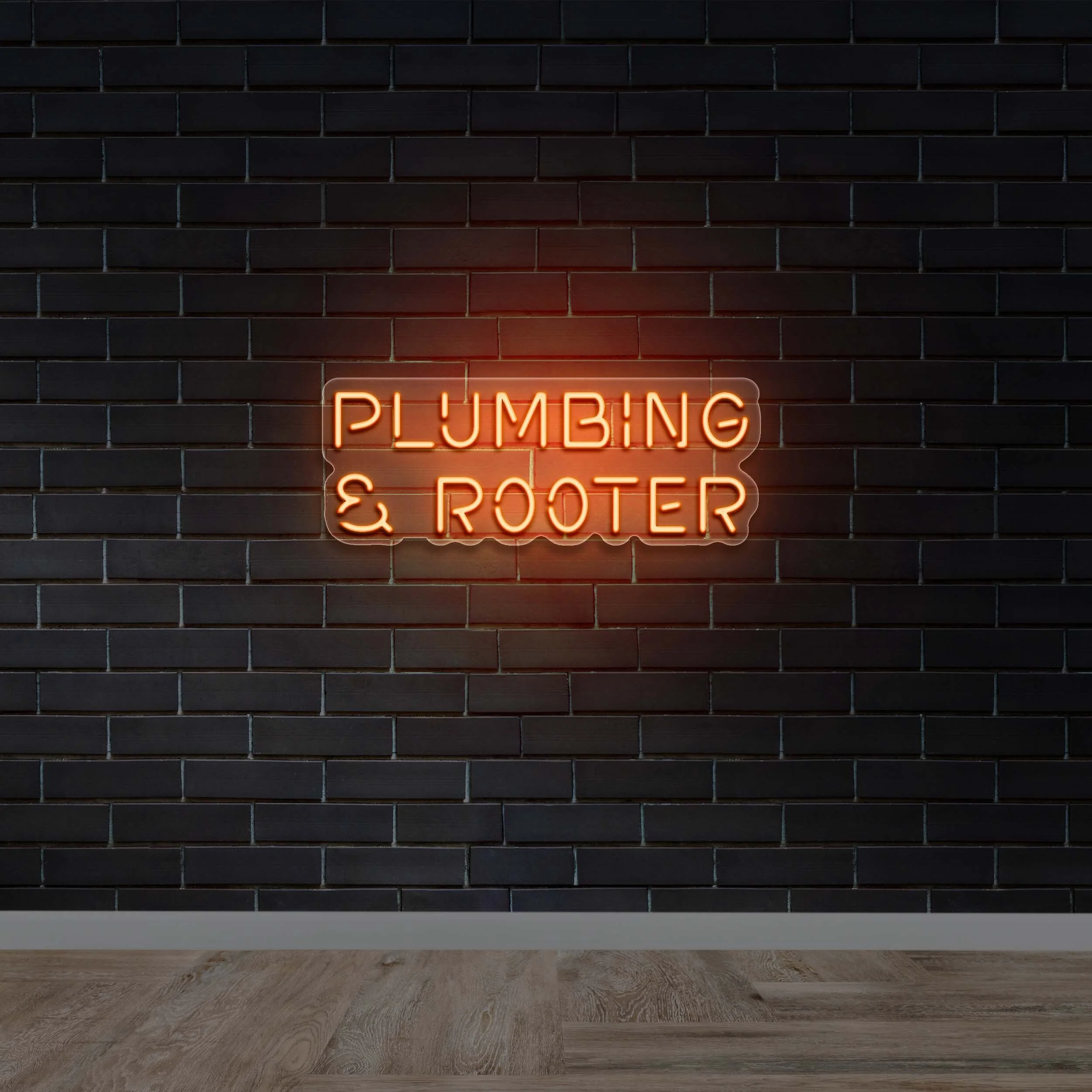 PLUMBING & ROOTER - Premium Neon Artwork