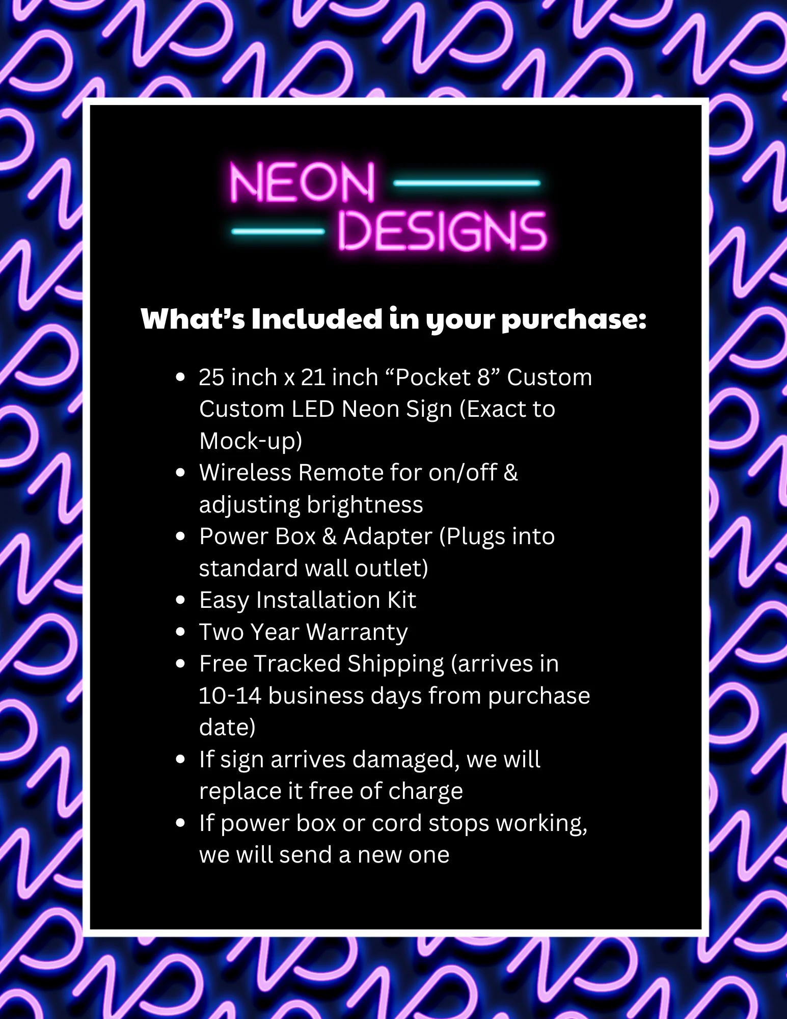 Pocket 8 - Premium Neon Artwork - Image 2