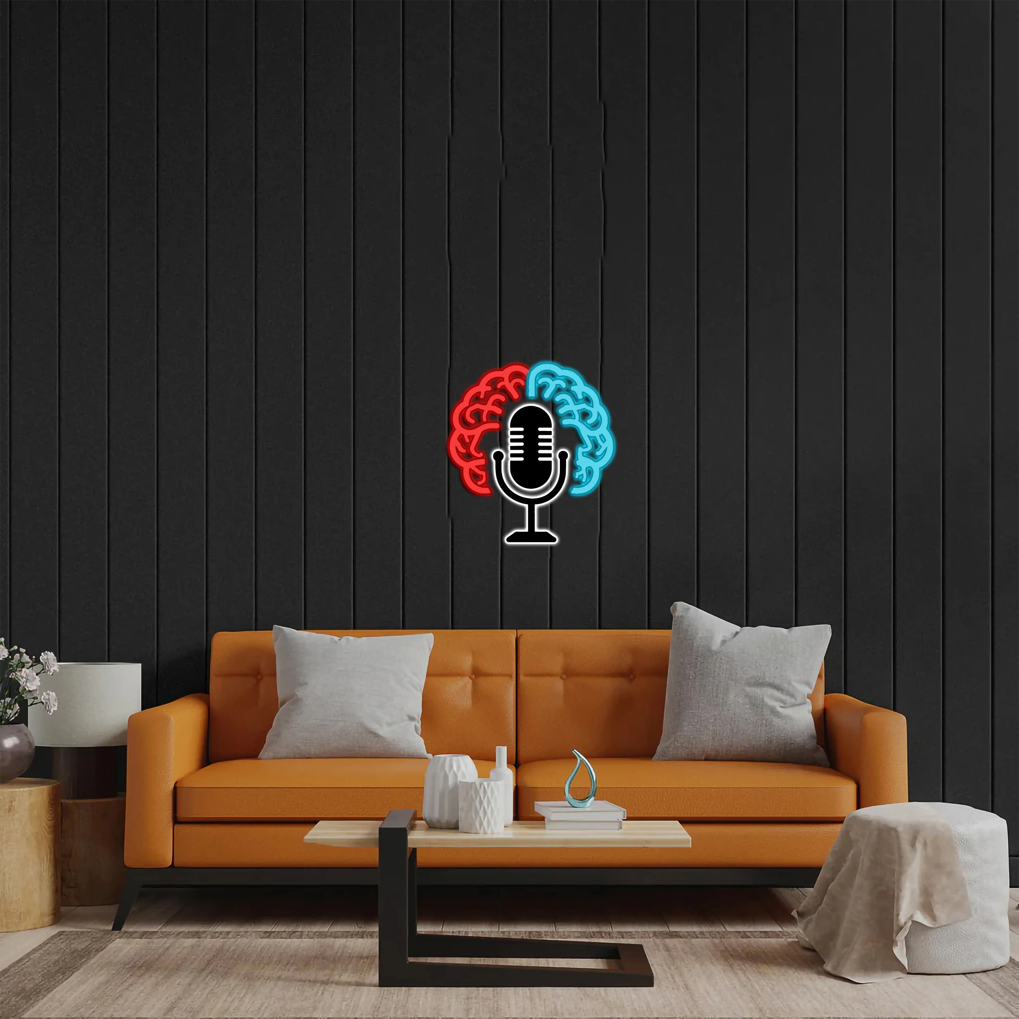 Podcast Logo - Premium Neon Artwork