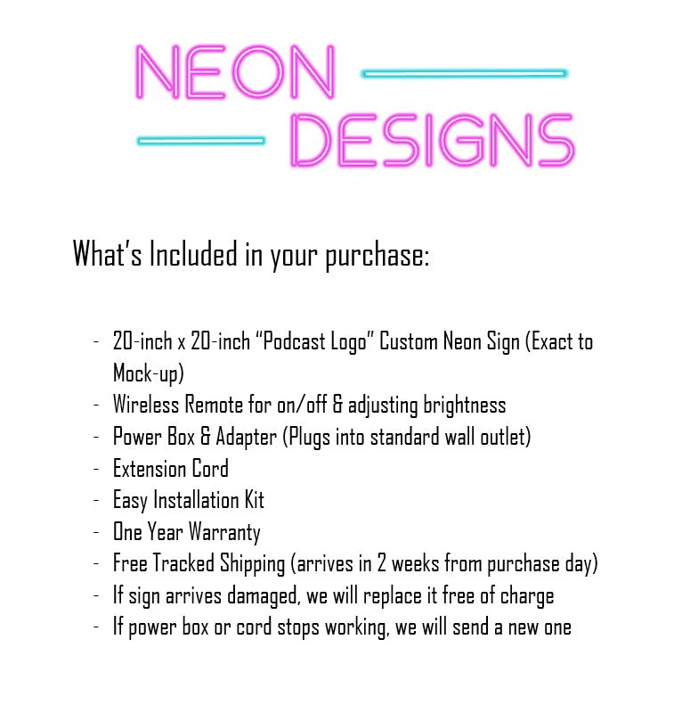 Podcast Logo - Premium Neon Artwork - Image 2