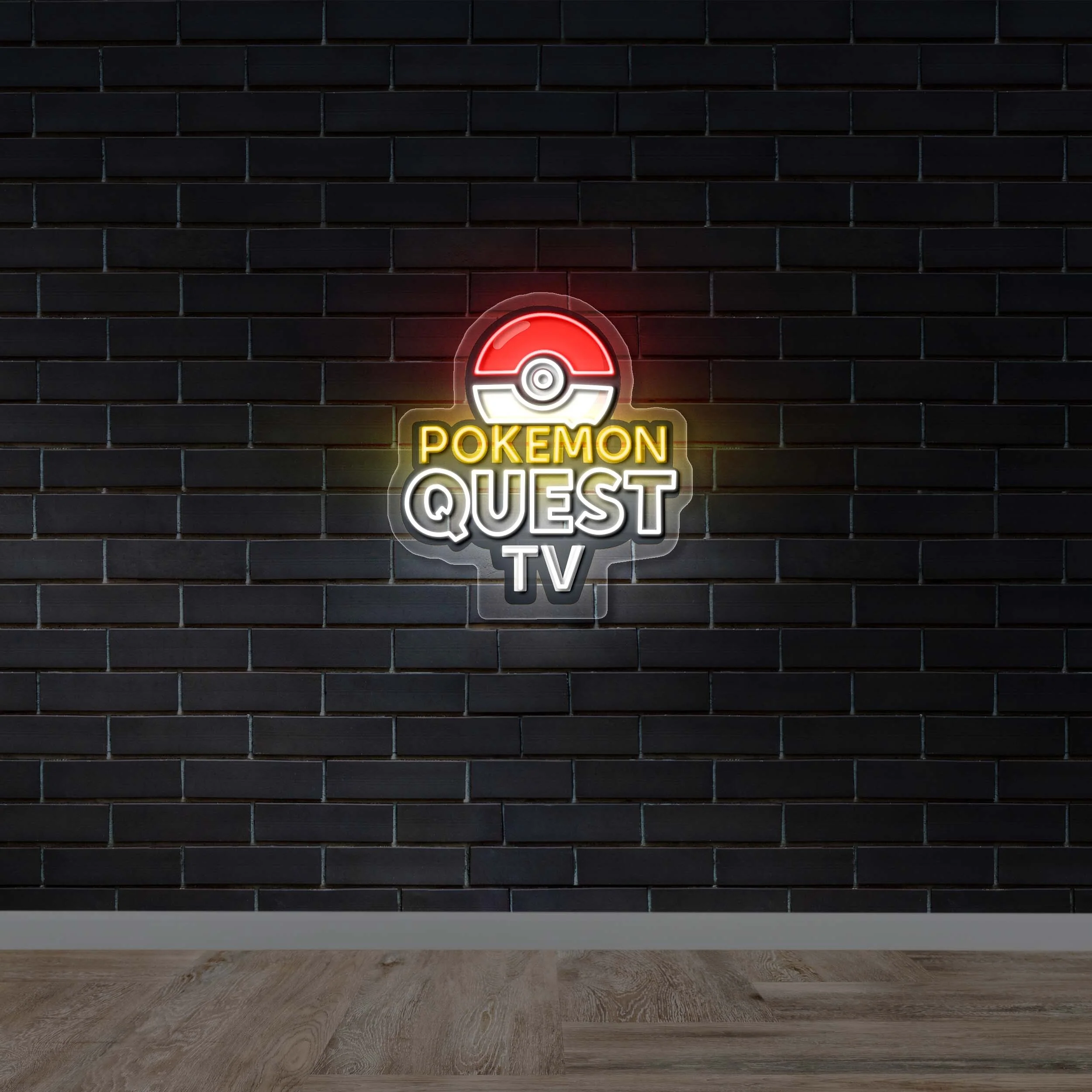 Pokemon Quest TV - Premium Neon Artwork