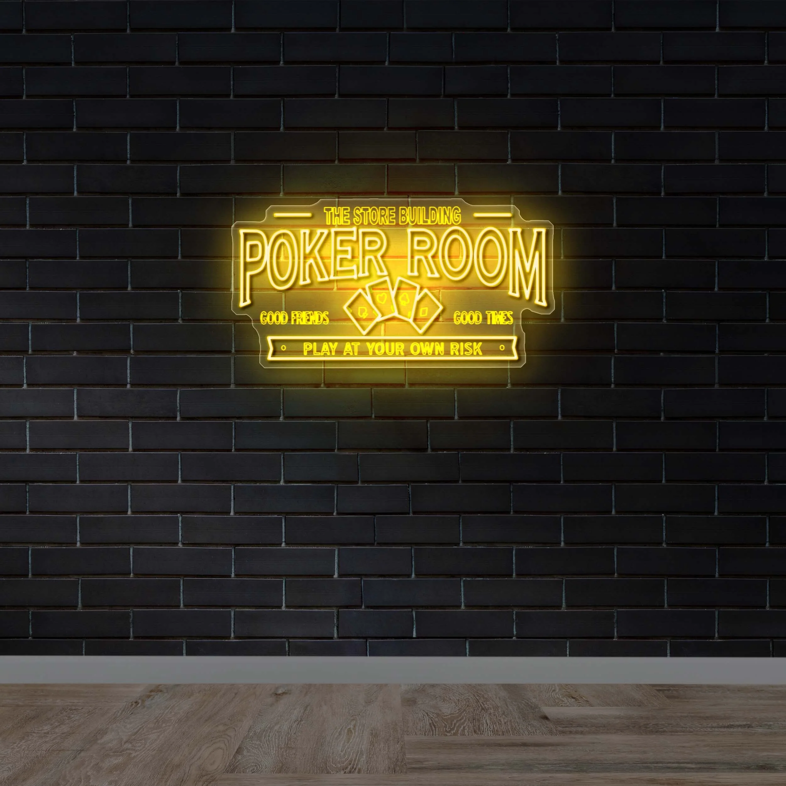 POKER ROOM - Premium Neon Artwork