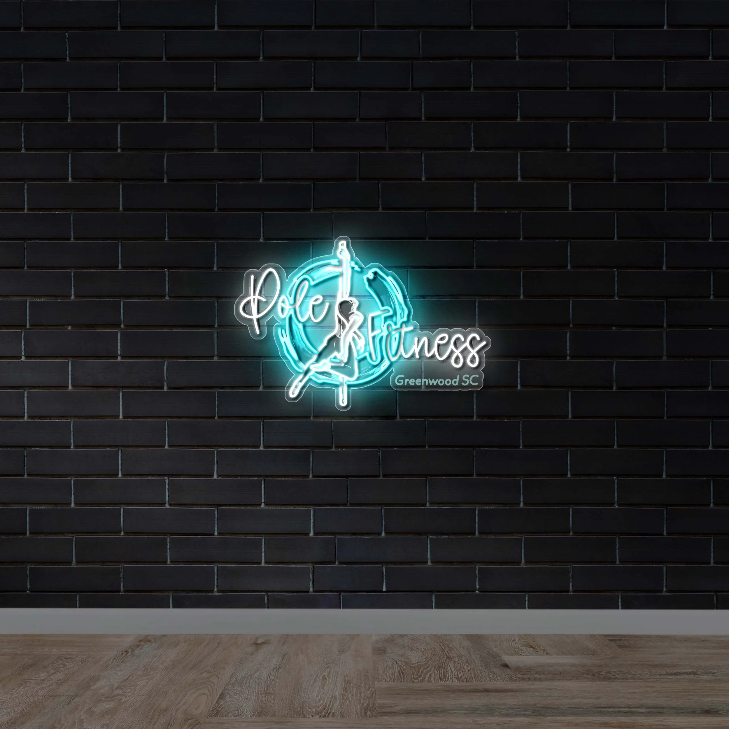Pole Fitness - Premium Neon Artwork