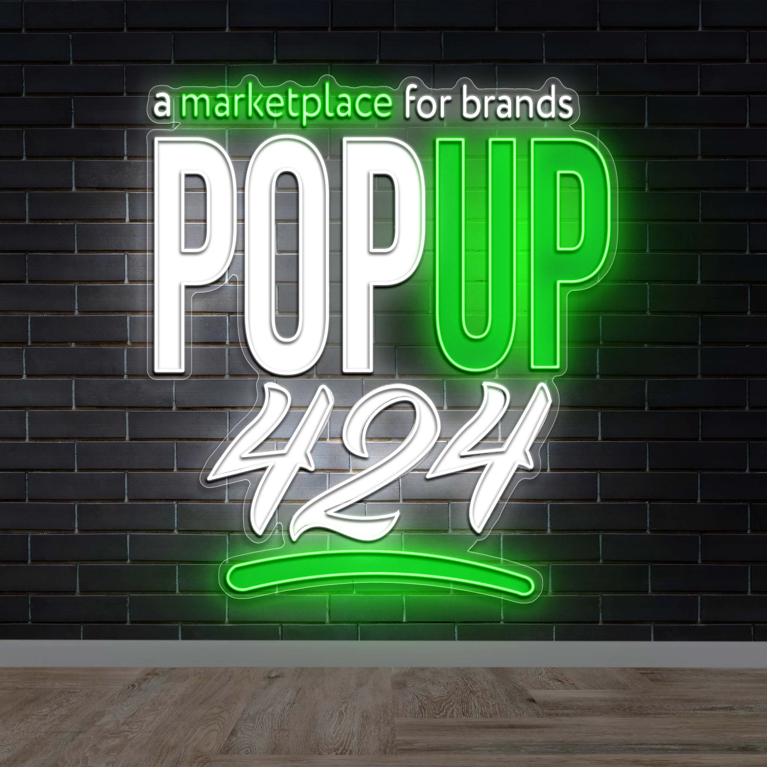 POP UP 424 | Text Only - Premium Neon Artwork