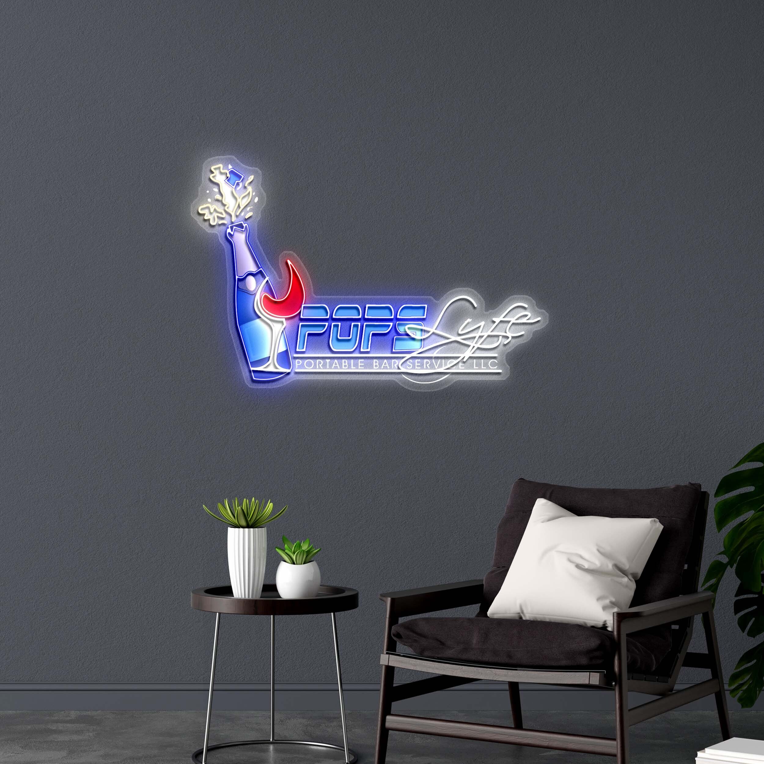 POPS LYFE - Premium Neon Artwork