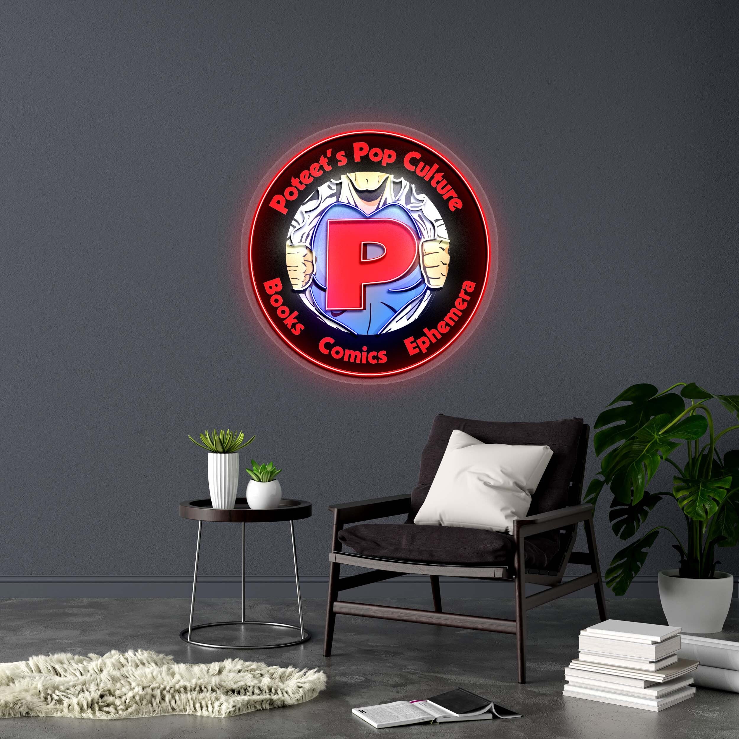 Poteet's Pop Culture - Premium Neon Artwork