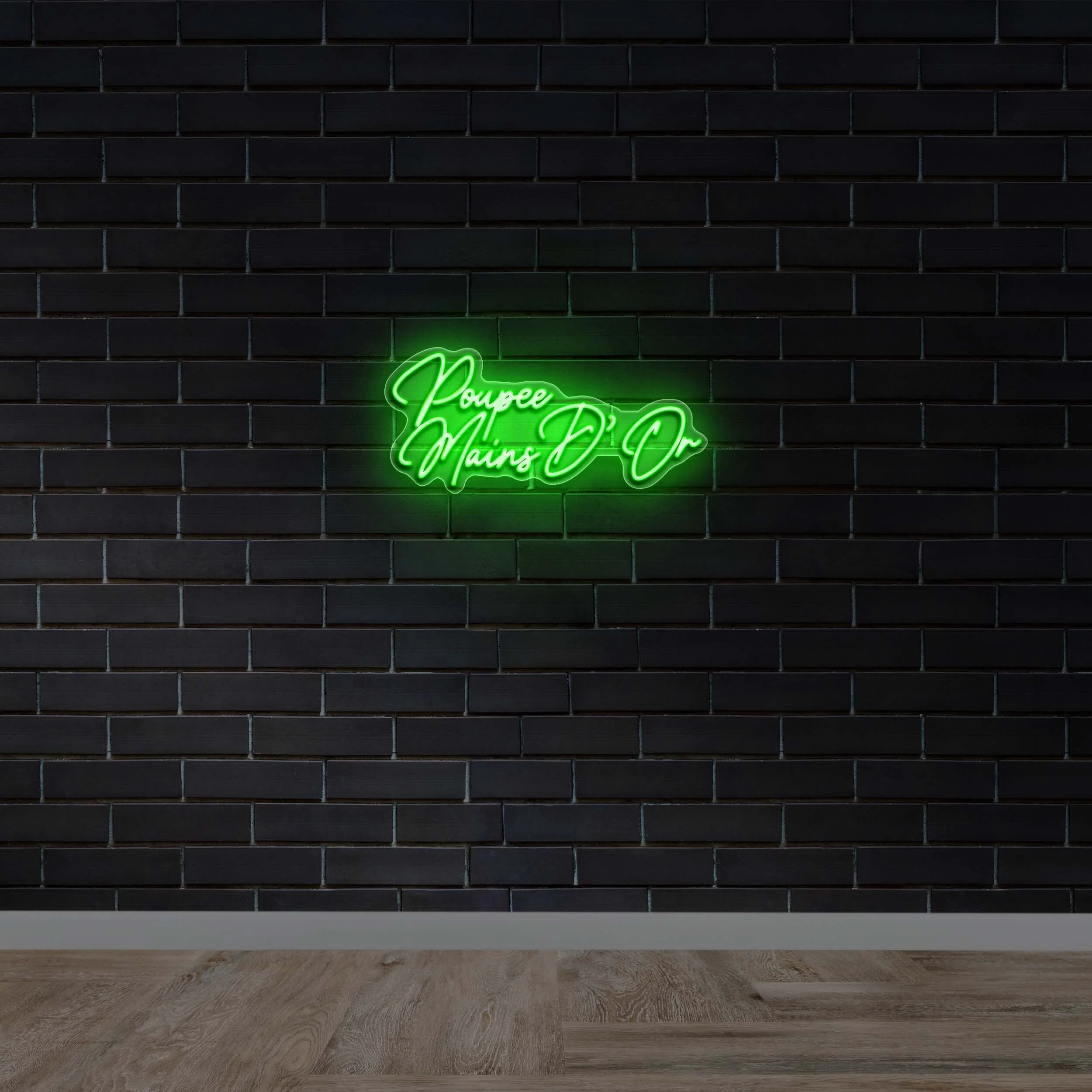 POUPE MAIN D’OR - Premium Neon Artwork
