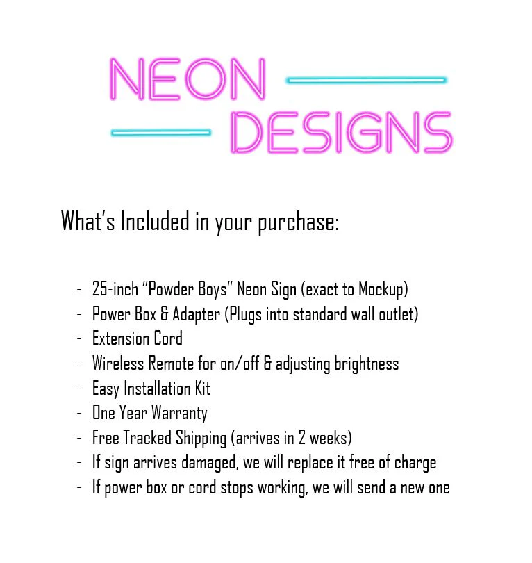 Powder Boys - Premium Neon Artwork - Image 2