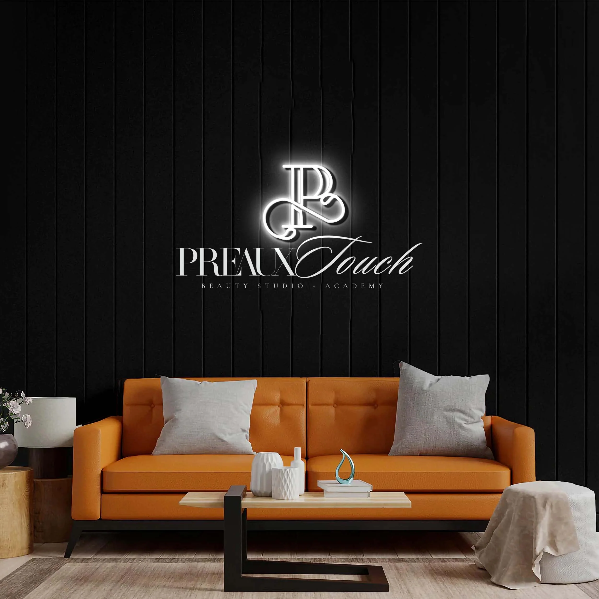 Preaux Touch Beauty - Premium Neon Artwork