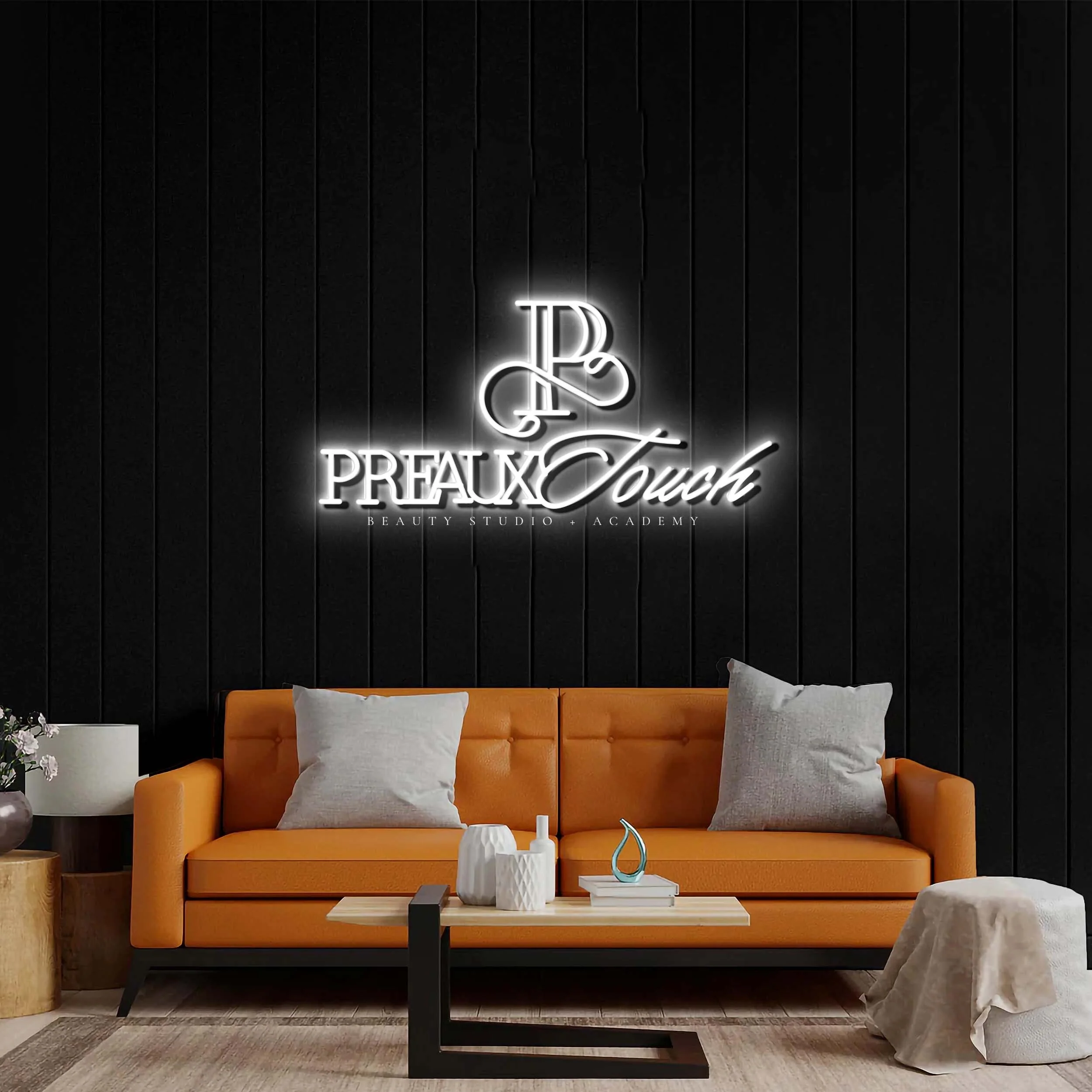 Preaux Touch Beauty - Premium Neon Artwork - Image 2