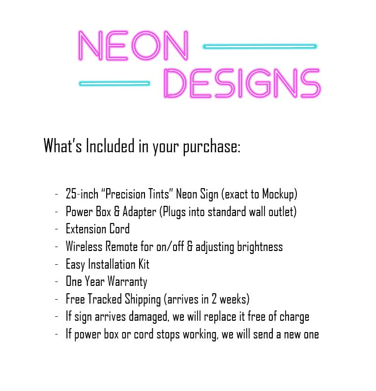 Precision Tints - Premium Neon Artwork - Image 2