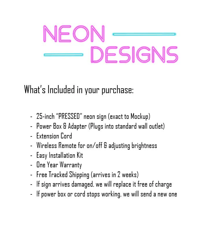 PRESSED - Premium Neon Artwork - Image 2