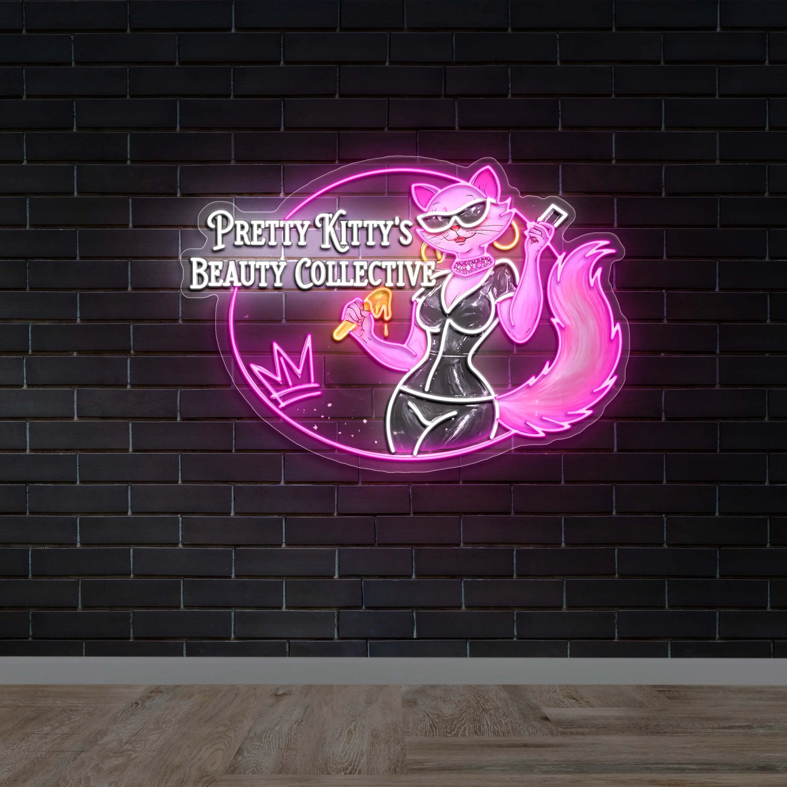 PRETTY KITTY'S BEAUTY COLLECTIVE - Premium Neon Artwork