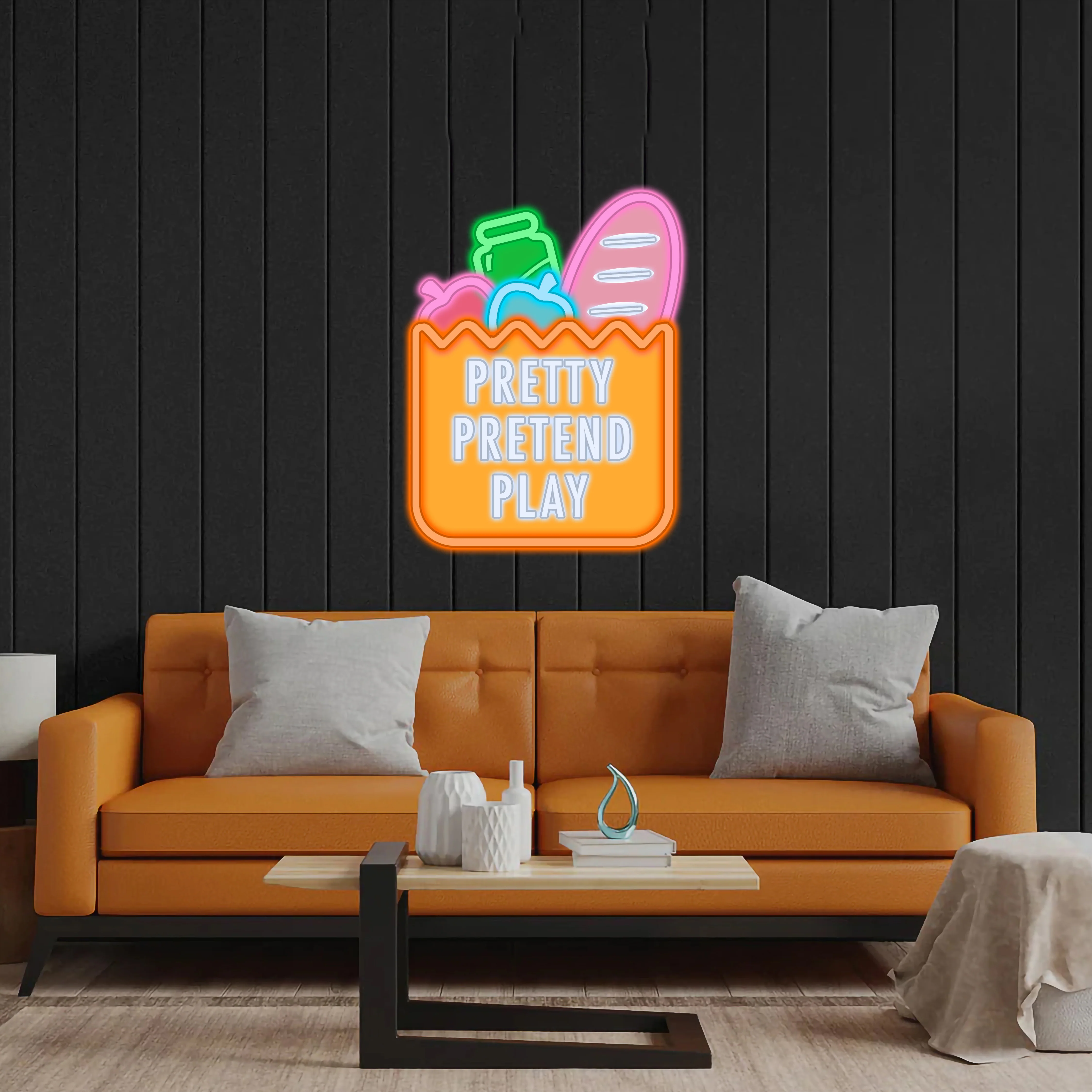Pretty Pretend Play - Premium Neon Artwork