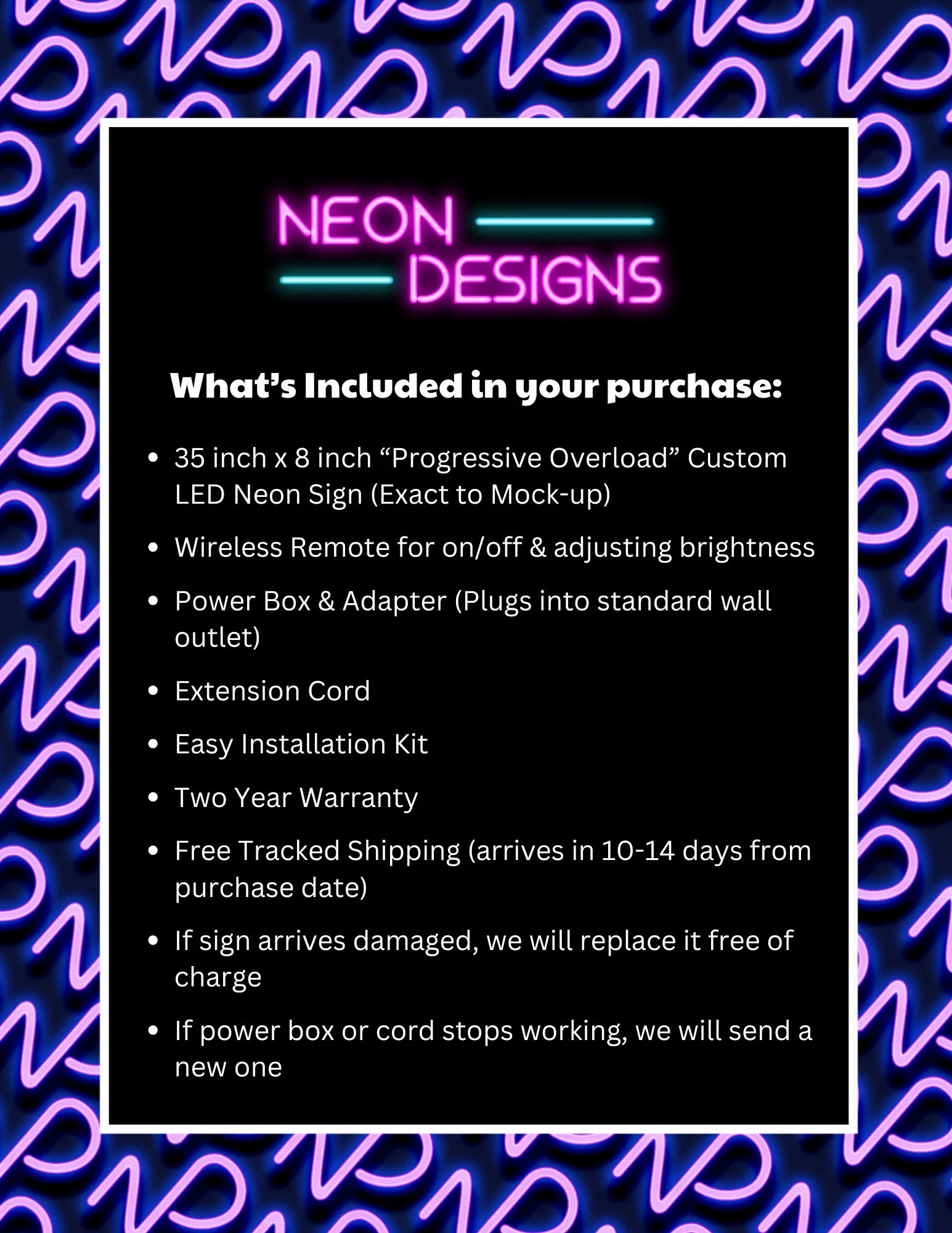 Progressive Overload - Premium Neon Artwork - Image 2