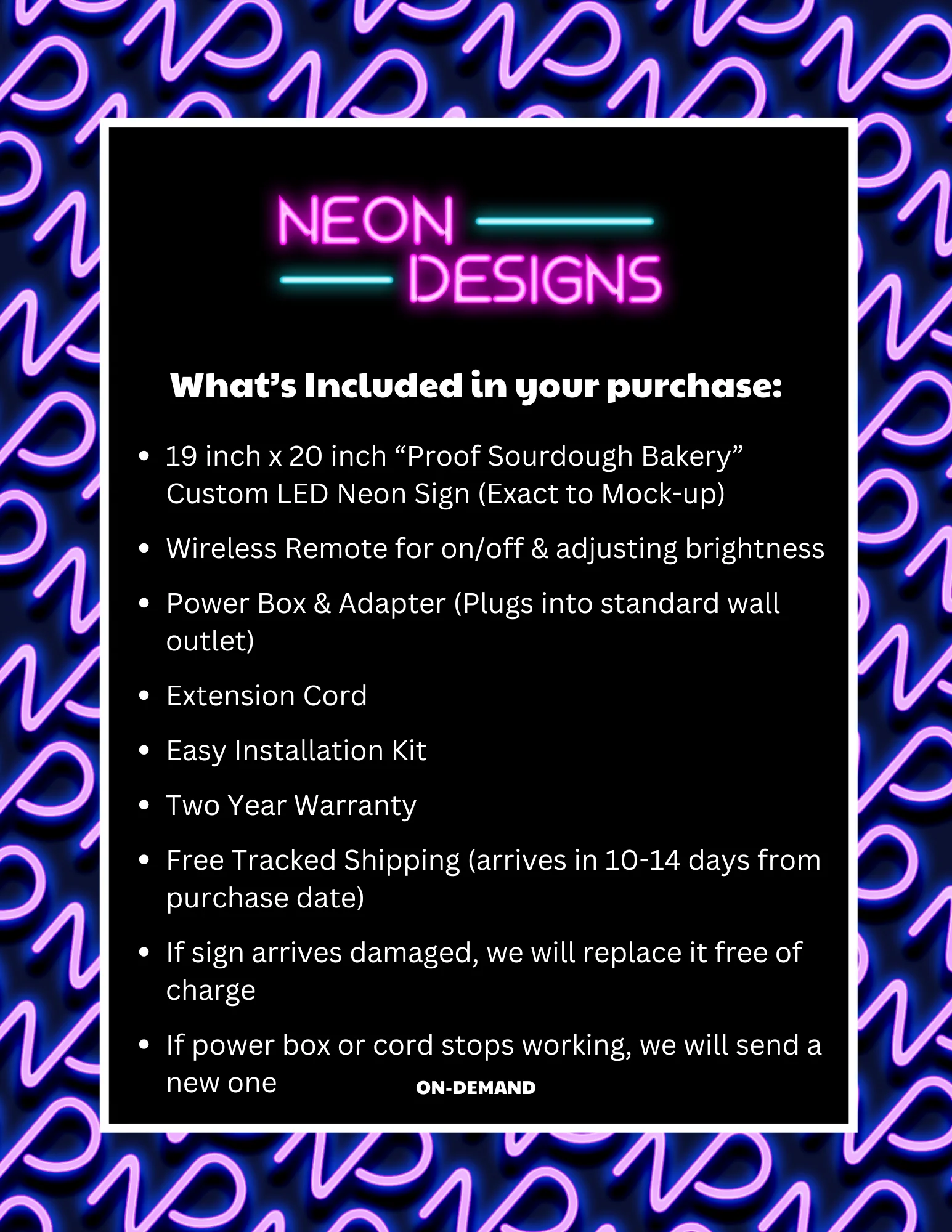 Proof Sourdough Bakery - Premium Neon Artwork - Image 2