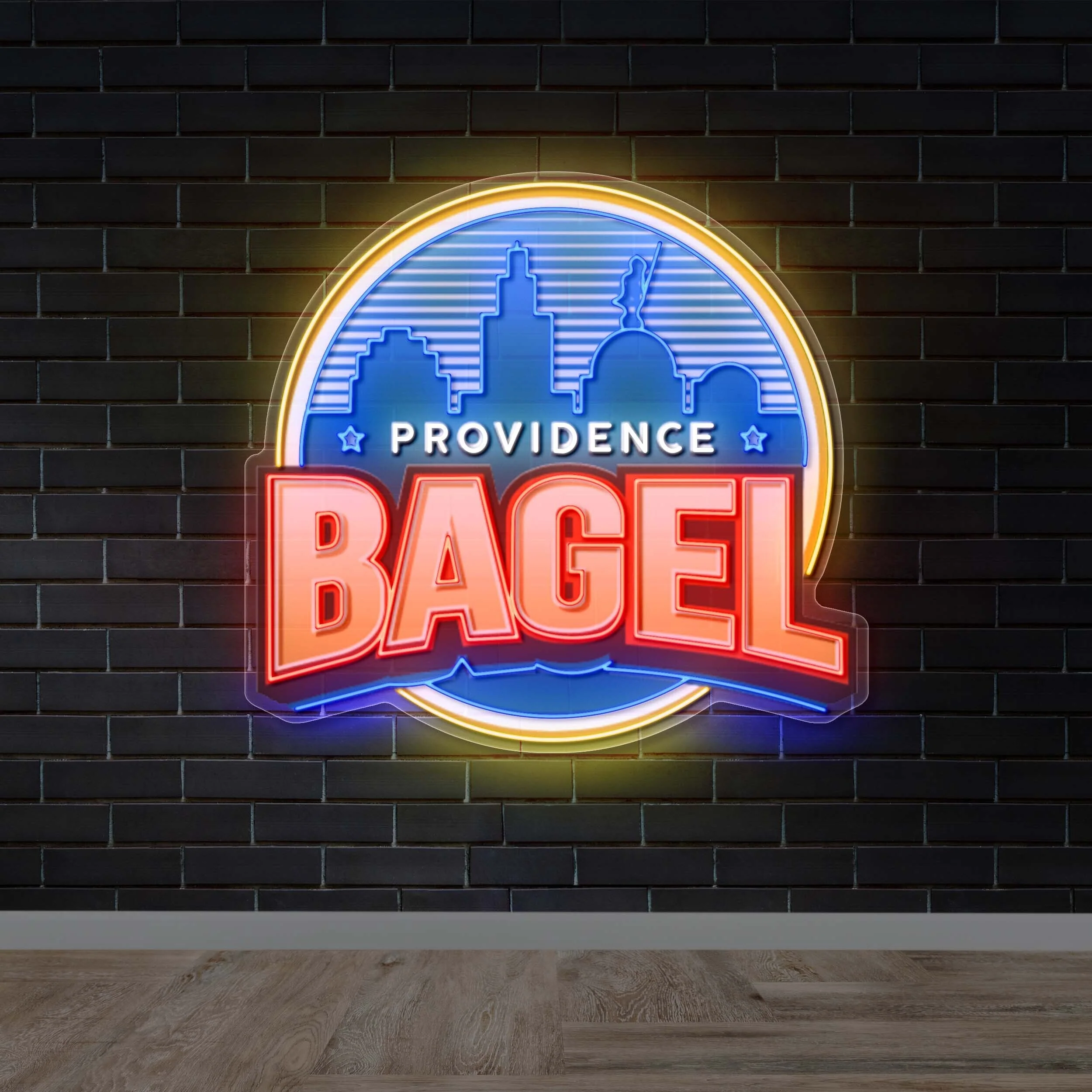 Providence Bagel - Premium Neon Artwork