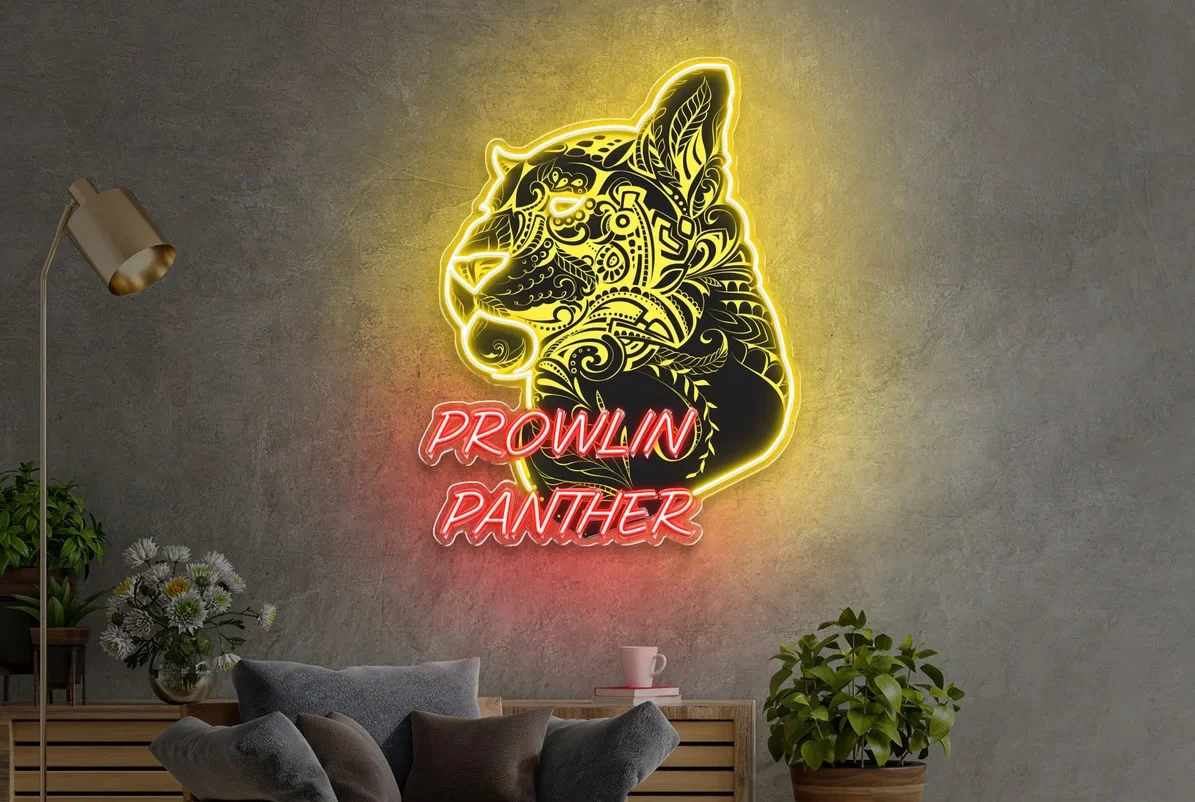 PROWLIN PANTHER - Premium Neon Artwork
