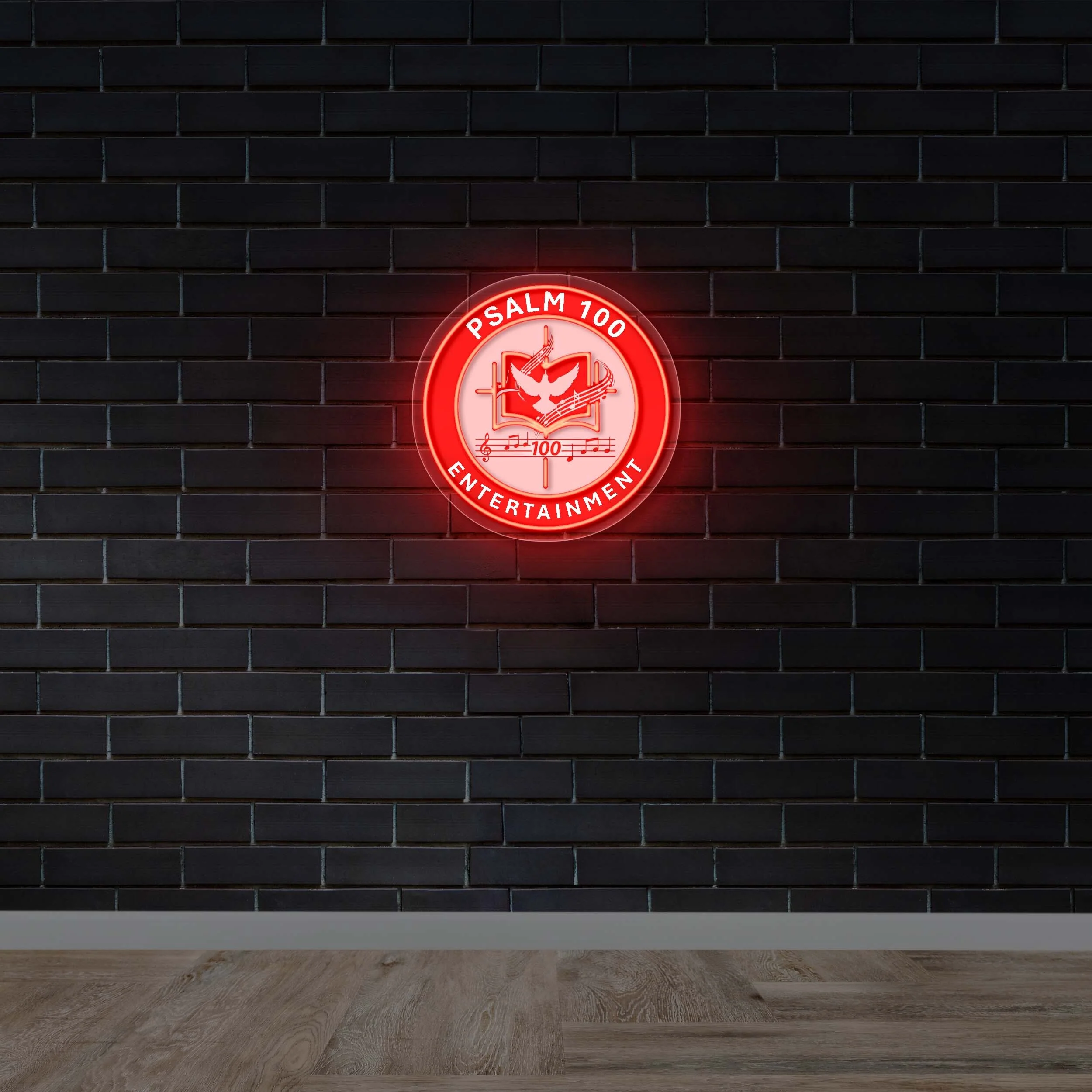 Psalm 100 Entertainment - Premium Neon Artwork