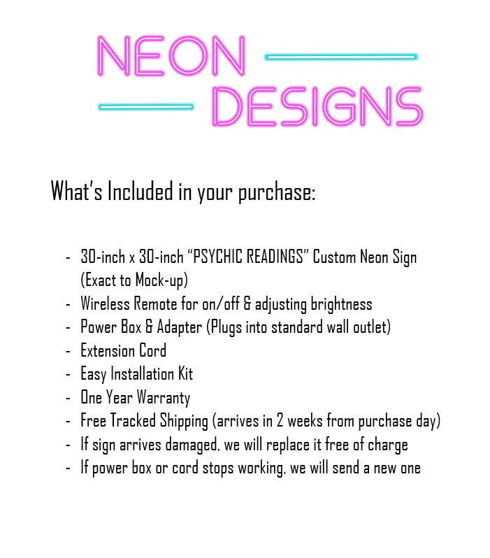PSYCHIC READINGS - Premium Neon Artwork - Image 2