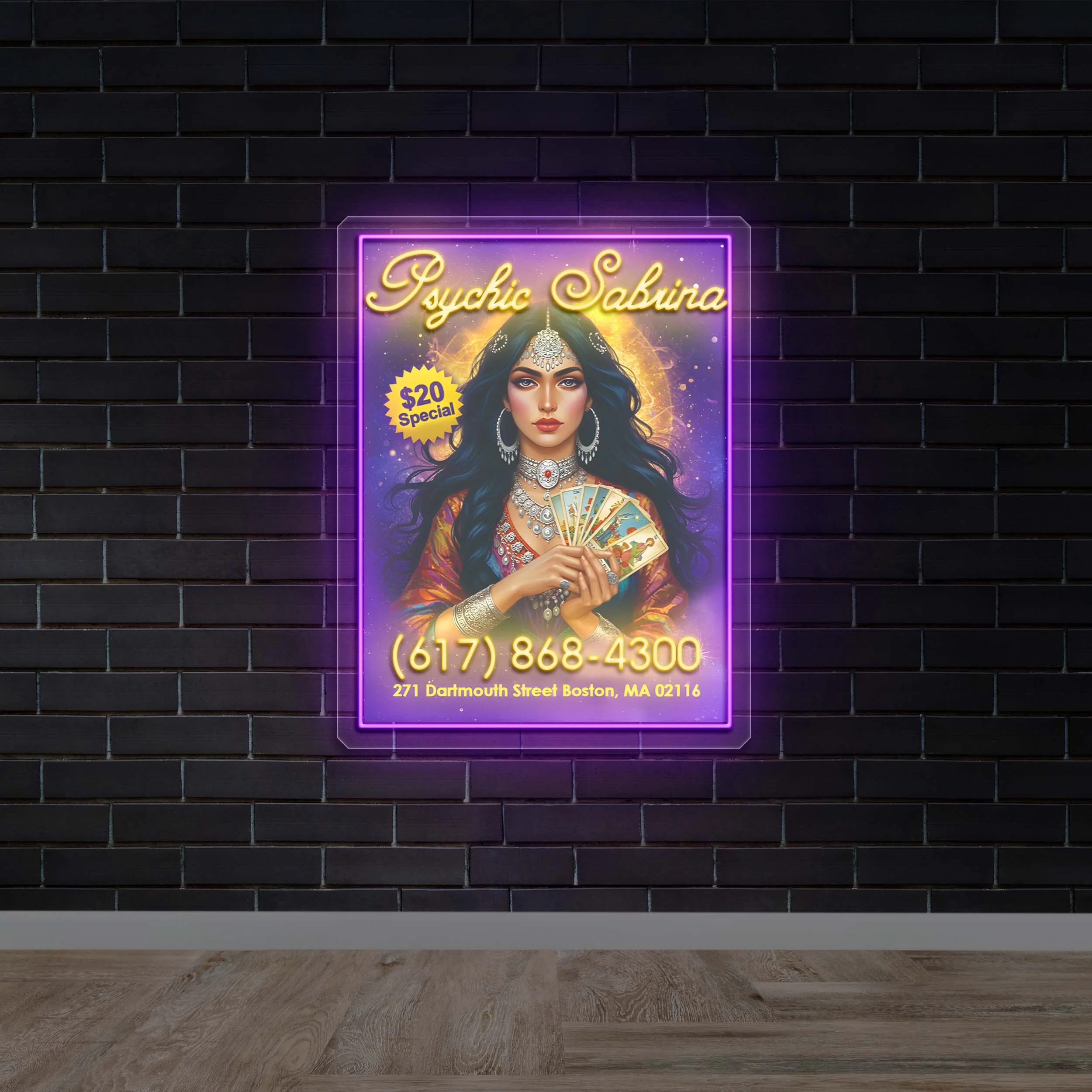 Psychic Sabrina - Premium Neon Artwork