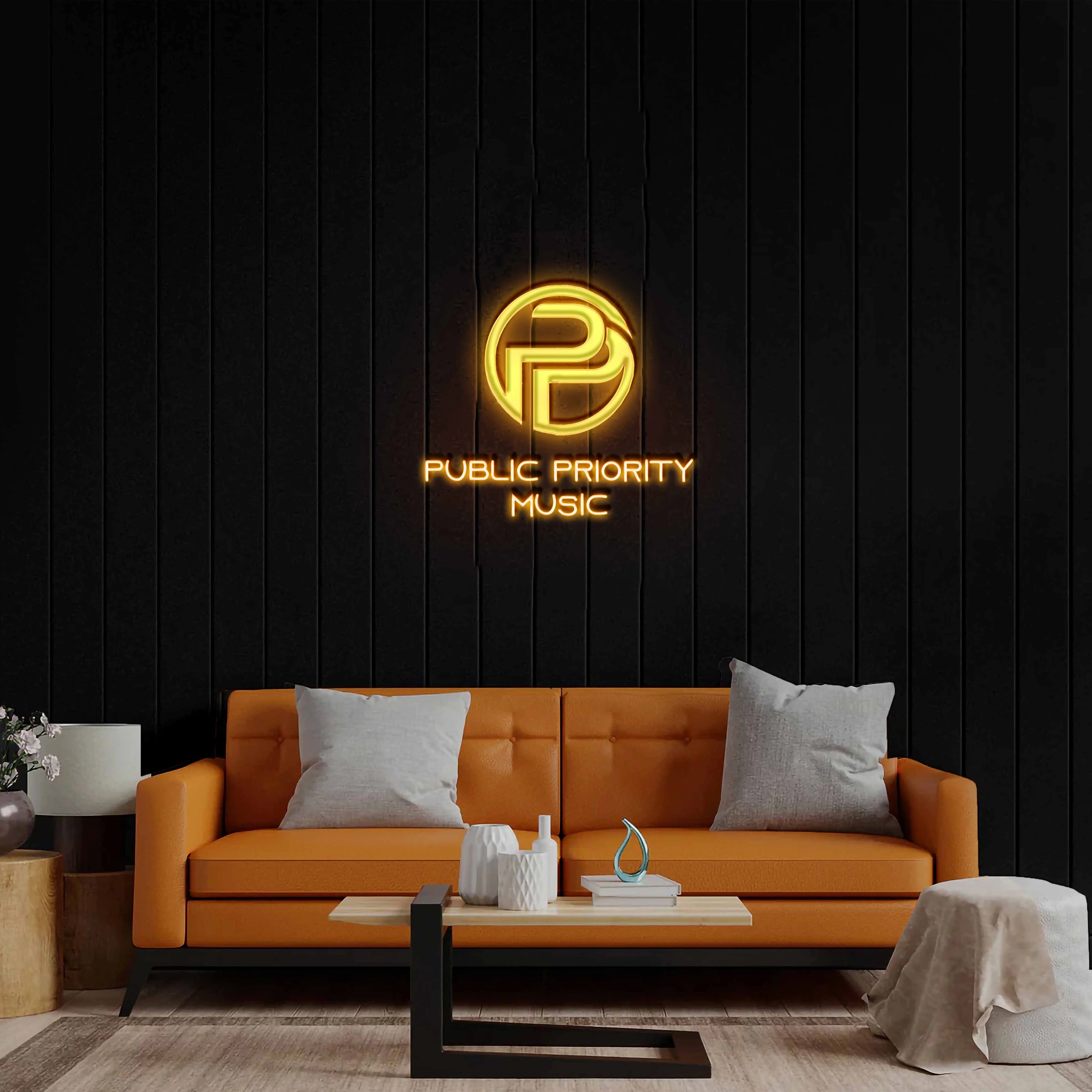 Public Priority Music - Premium Neon Artwork
