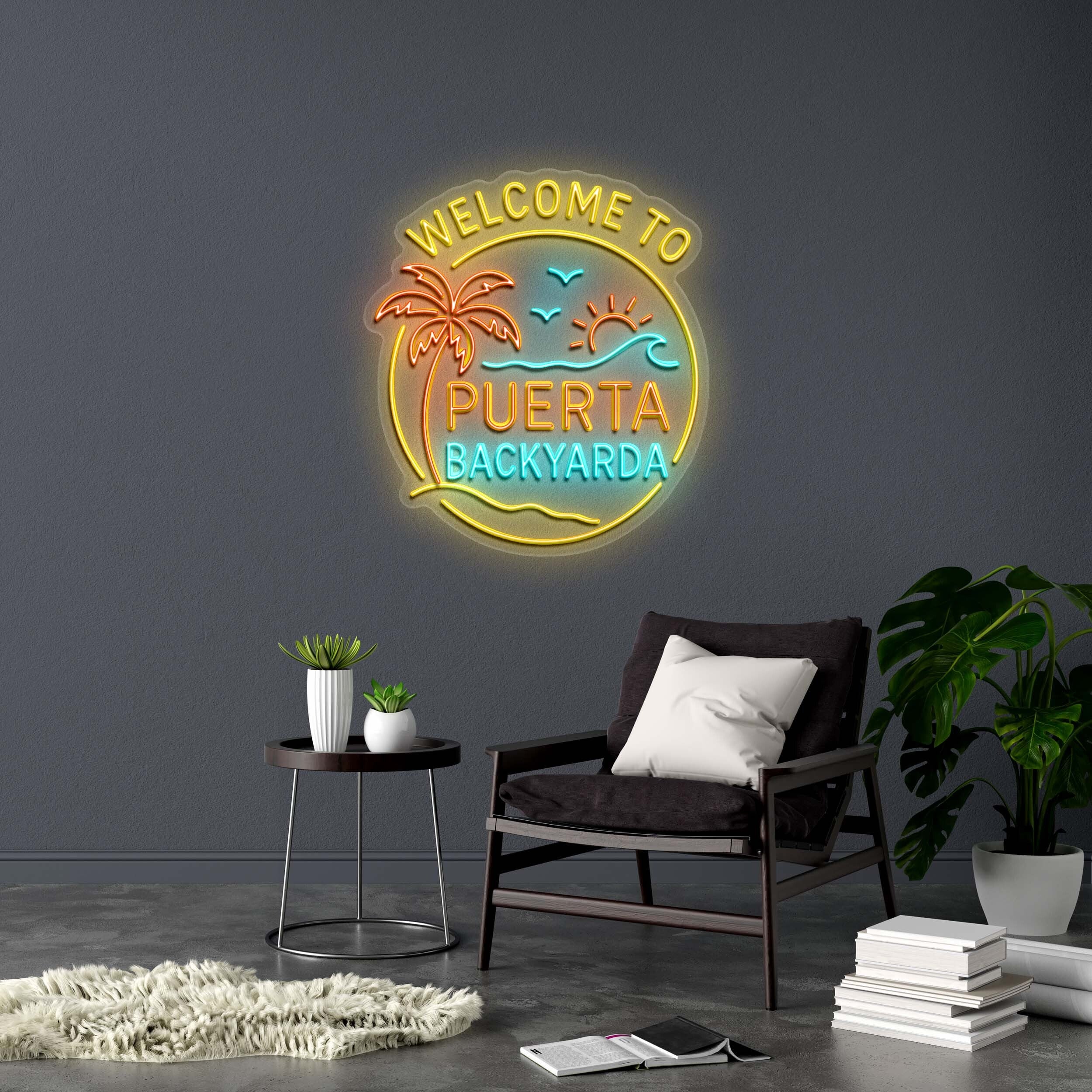 PUERTA BACKYARDA - Premium Neon Artwork