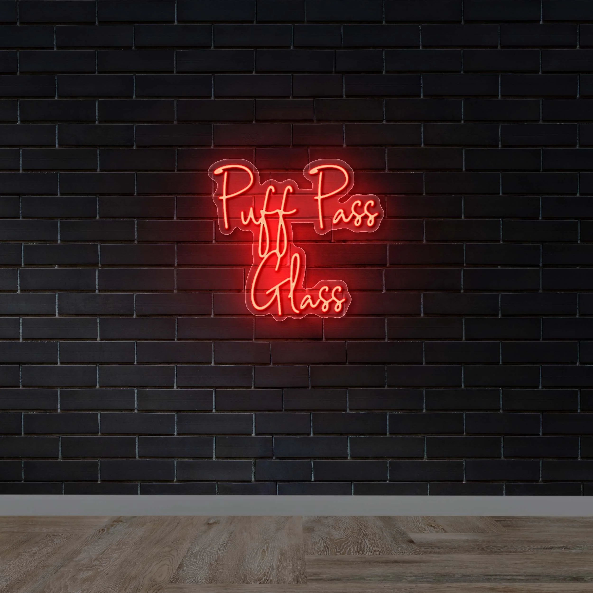 Puff Pass Glass - Premium Neon Artwork