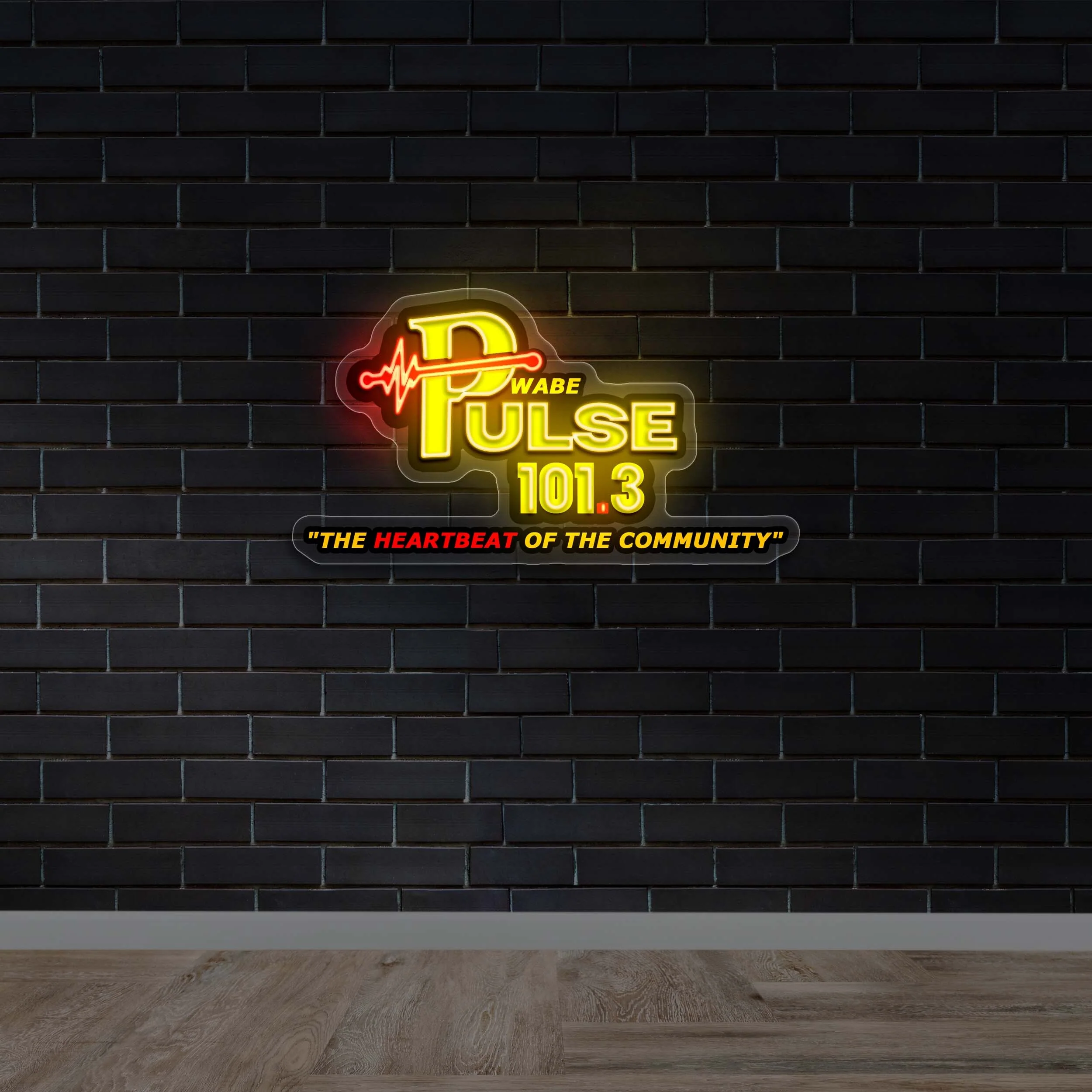 PULSE 101.3 - Premium Neon Artwork
