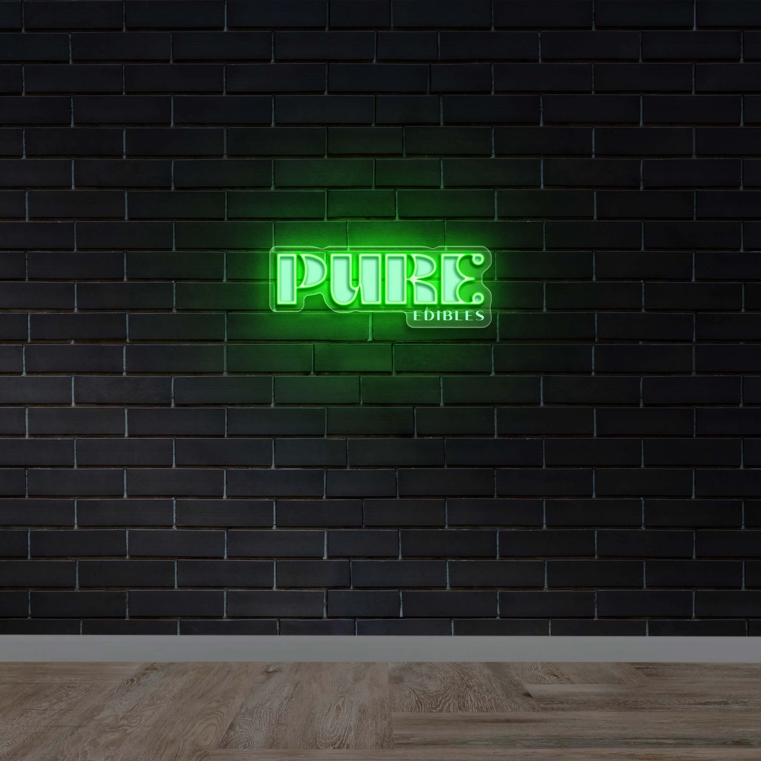 PURE EDIBLES - Premium Neon Artwork