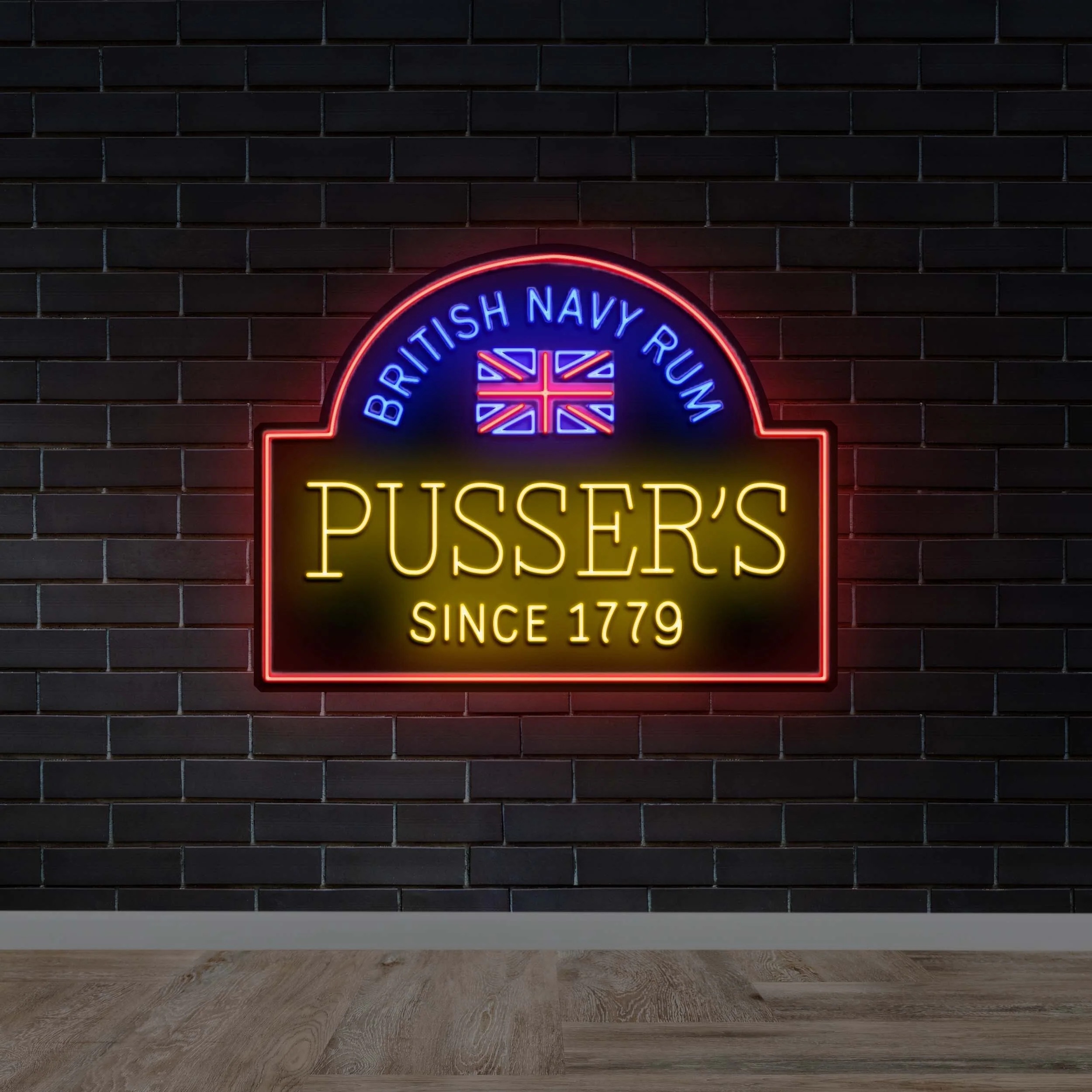 PUSSER'S - Premium Neon Artwork