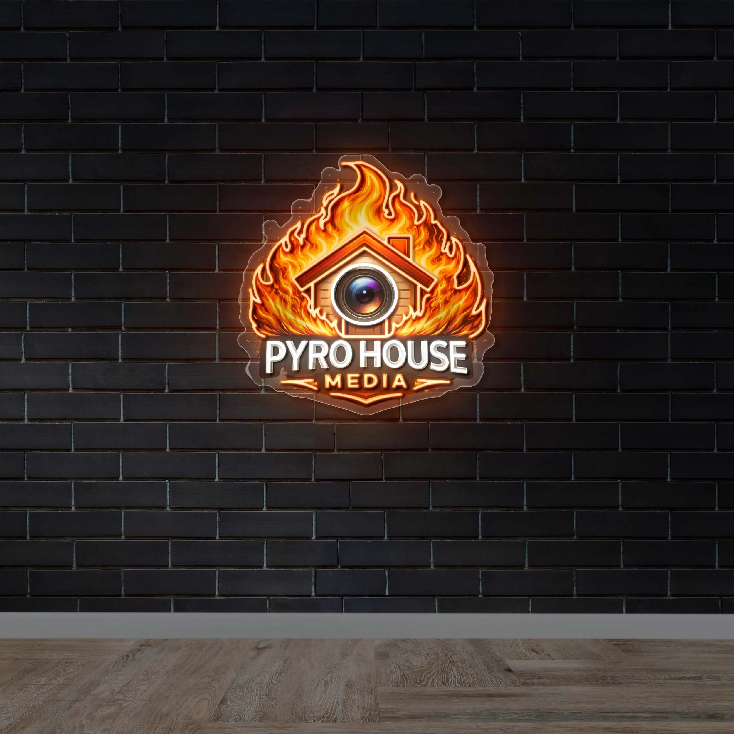Pyro House Media - Premium Neon Artwork