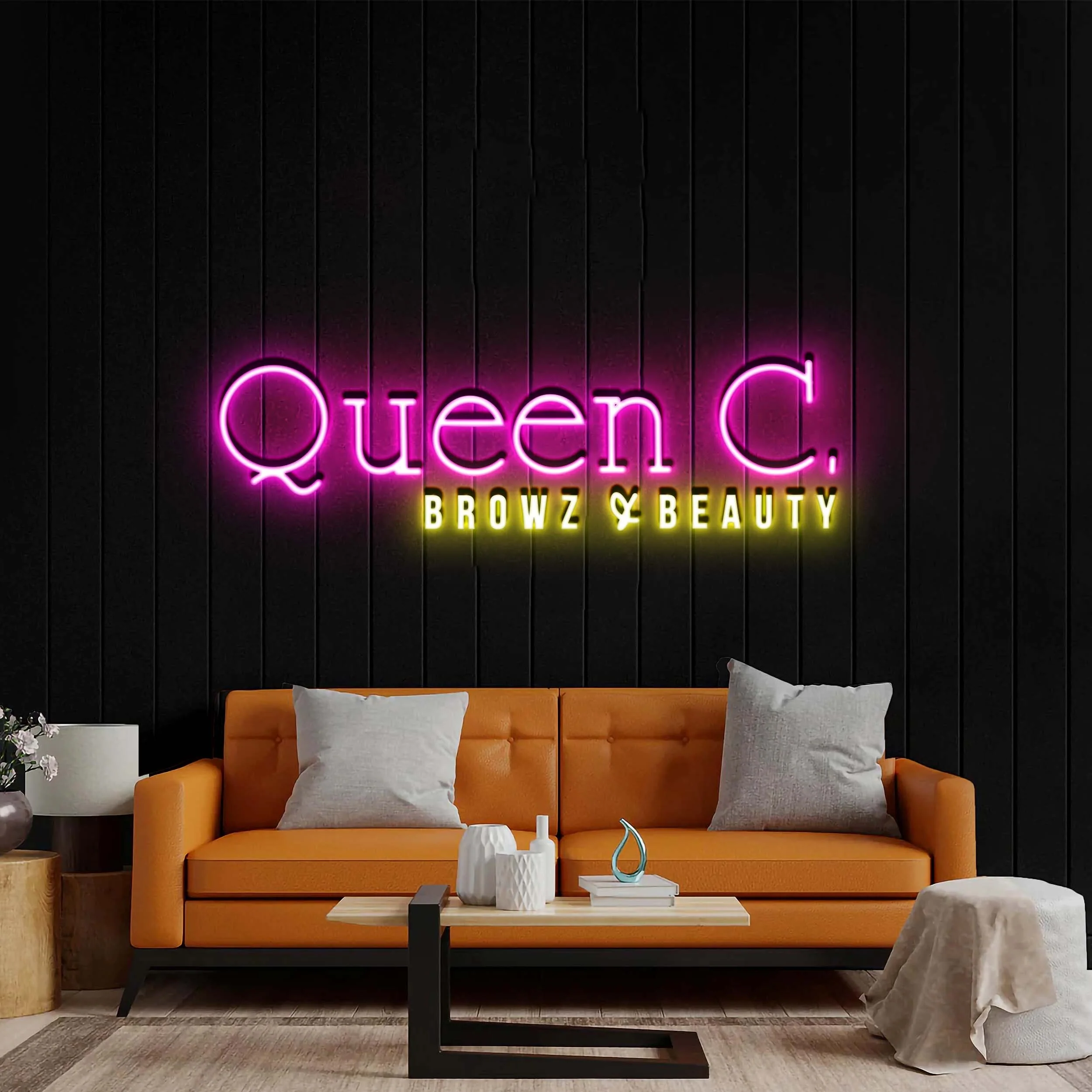 Queen C - Premium Neon Artwork
