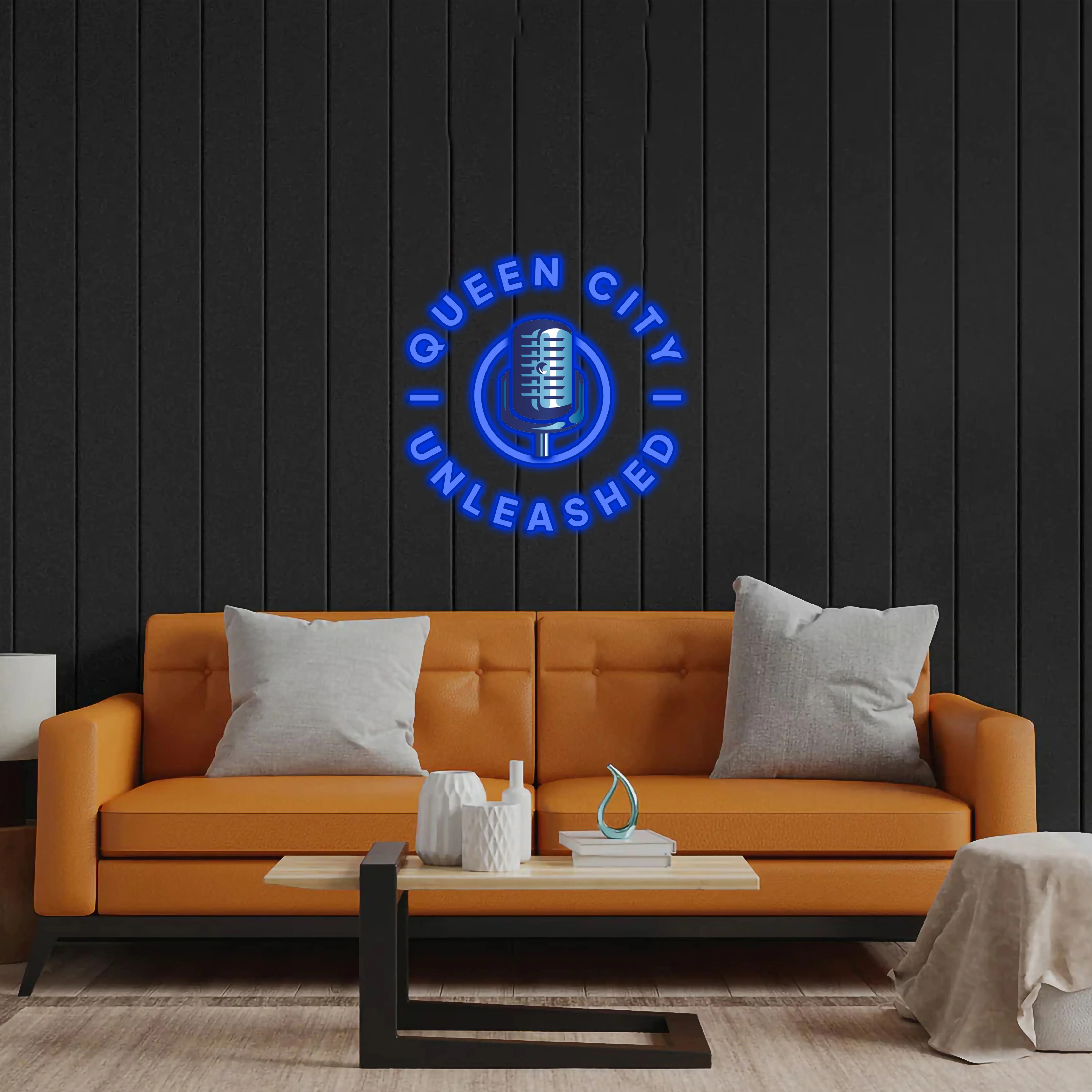 Queen City Unleashed - Premium Neon Artwork