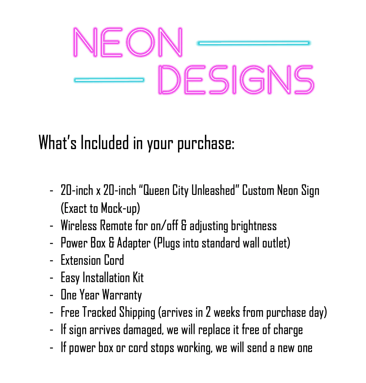 Queen City Unleashed - Premium Neon Artwork - Image 2