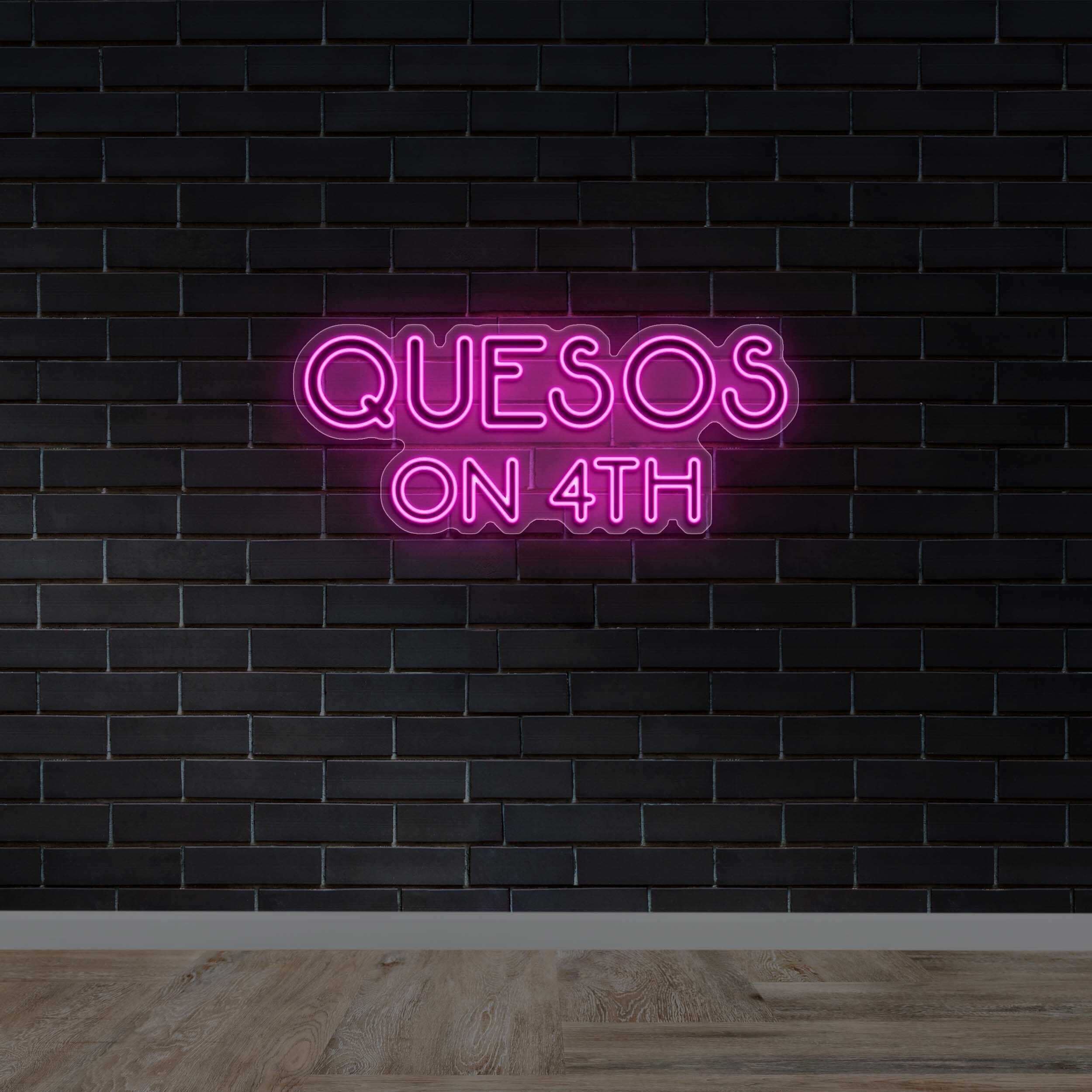 QUESOS ON 4TH - Premium Neon Artwork