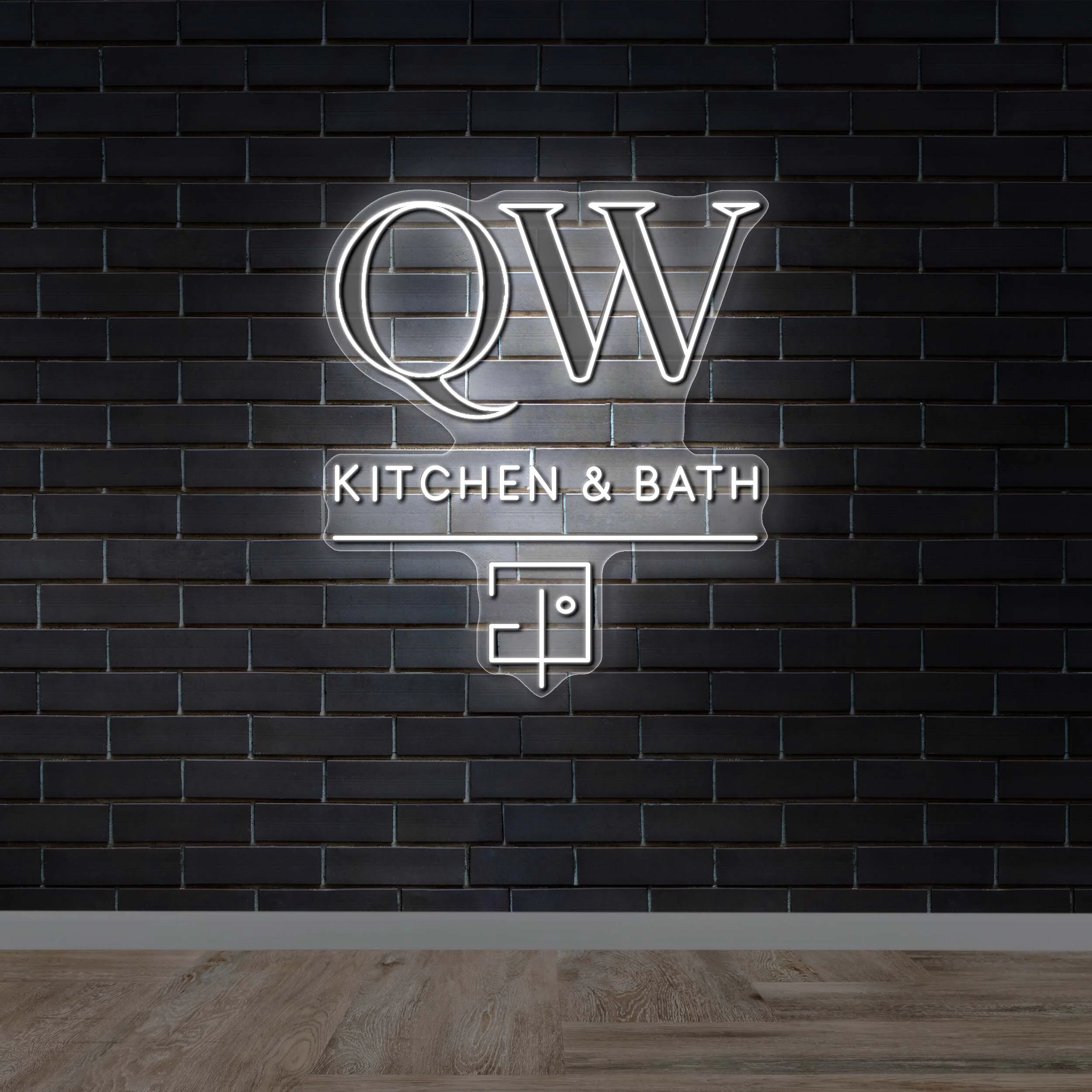 QW Kitchen & Bath - Premium Neon Artwork