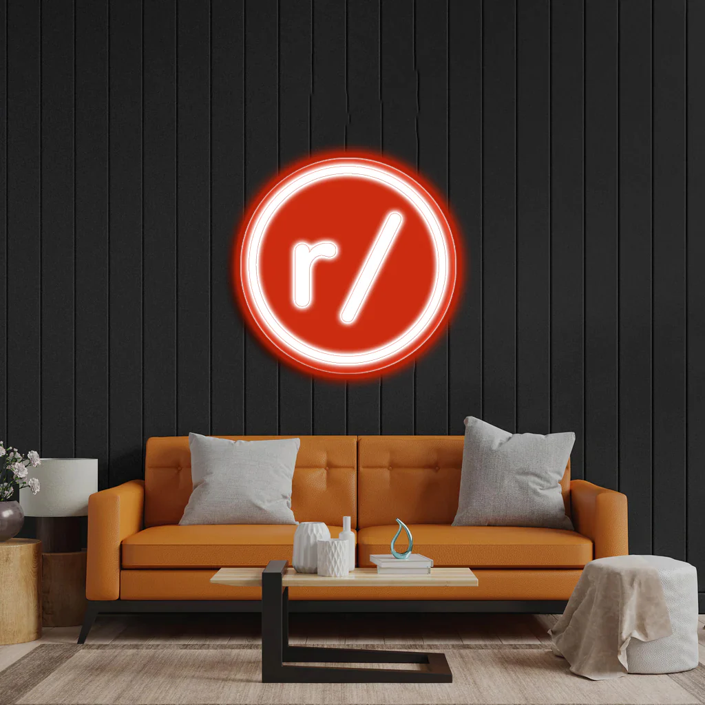 r / - Premium Neon Artwork