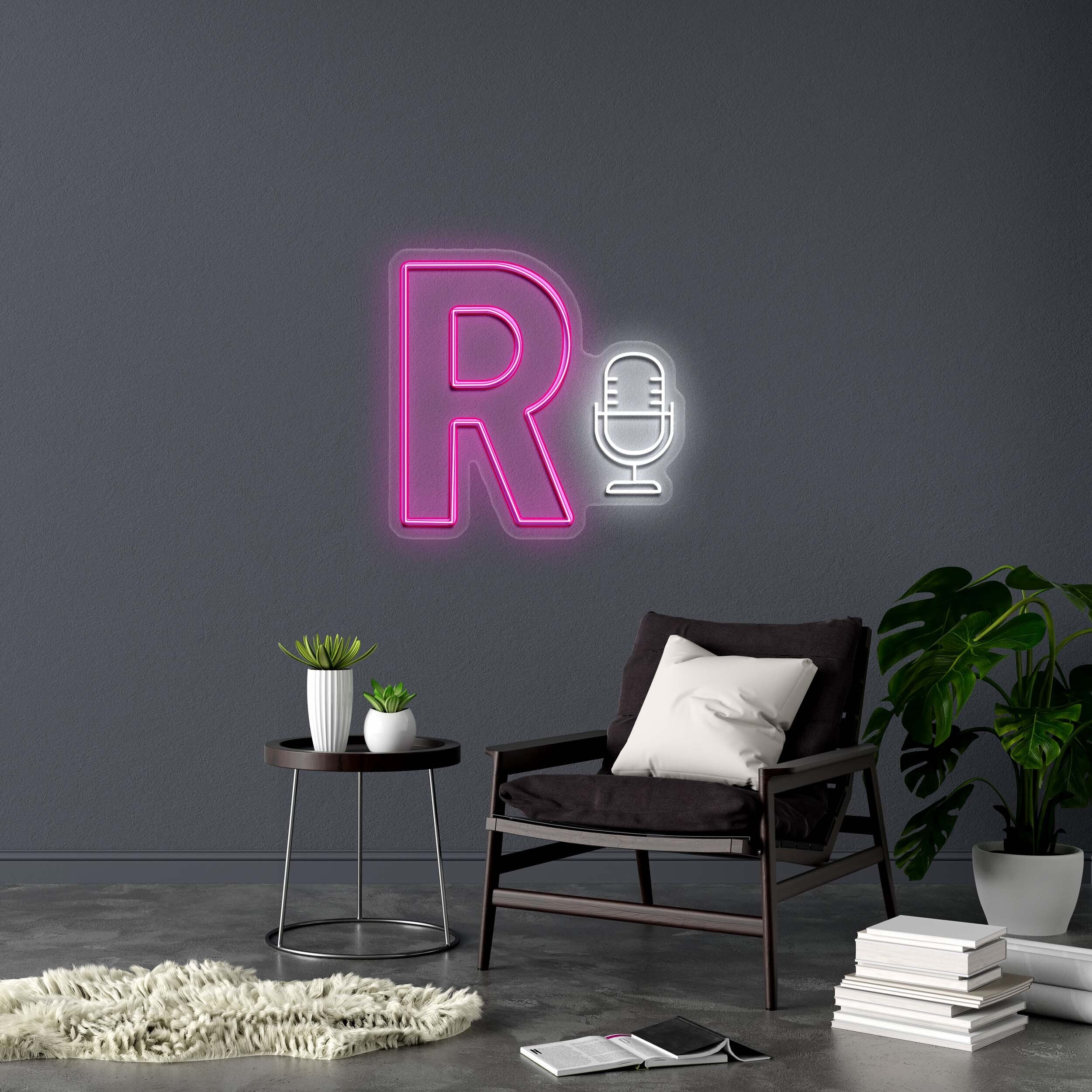 R - Premium Neon Artwork
