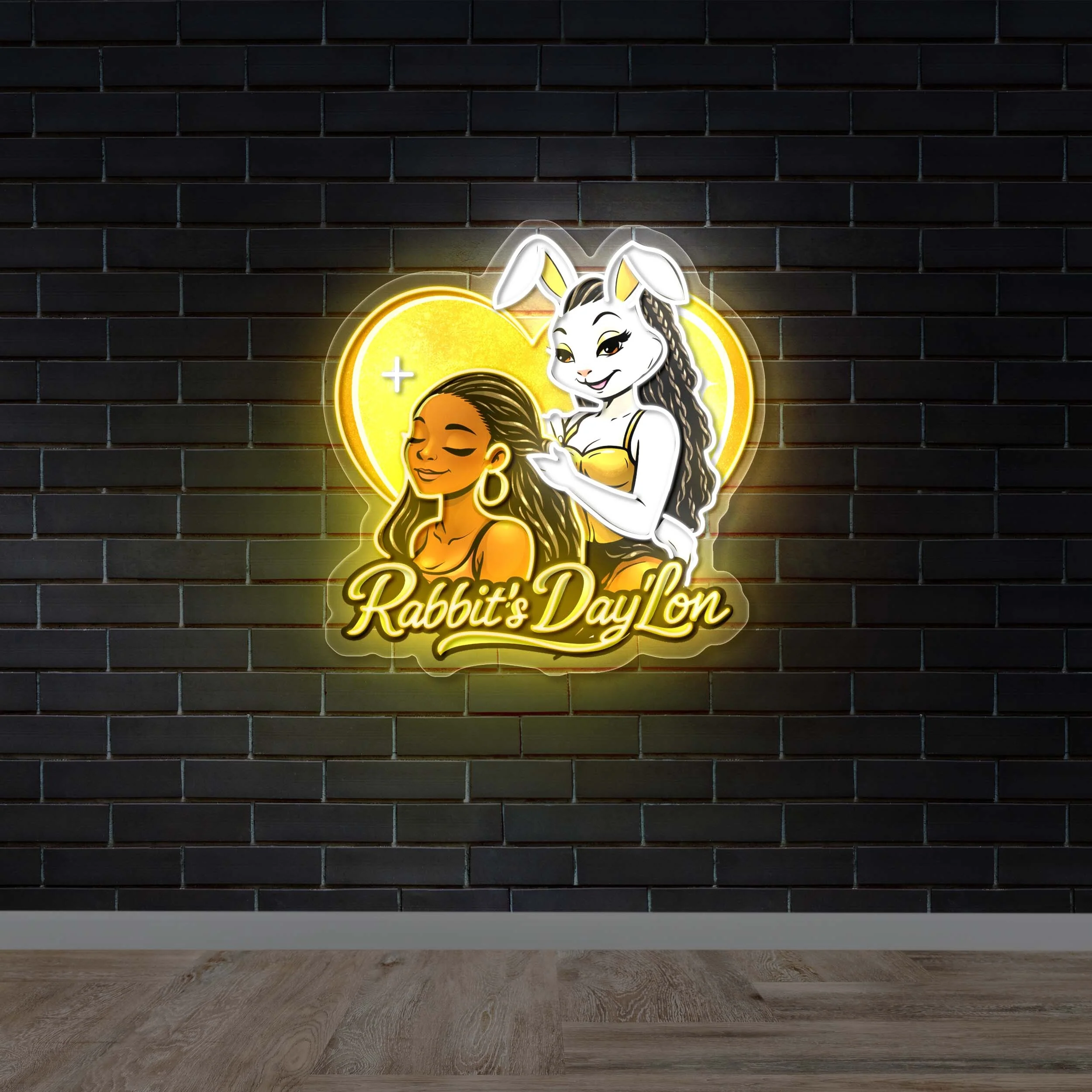 Rabbit’s Day'Lon - Premium Neon Artwork