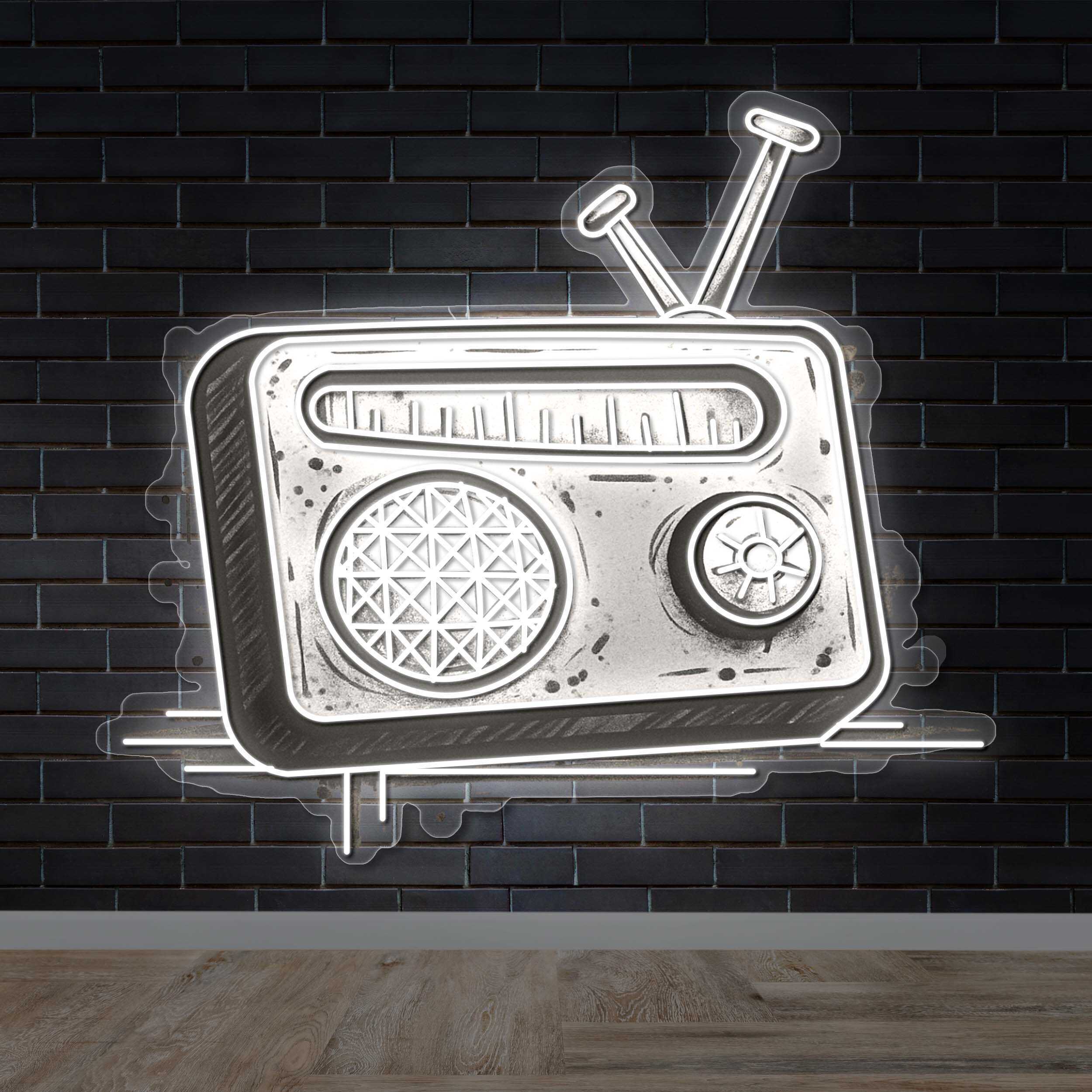 Radio - Premium Neon Artwork