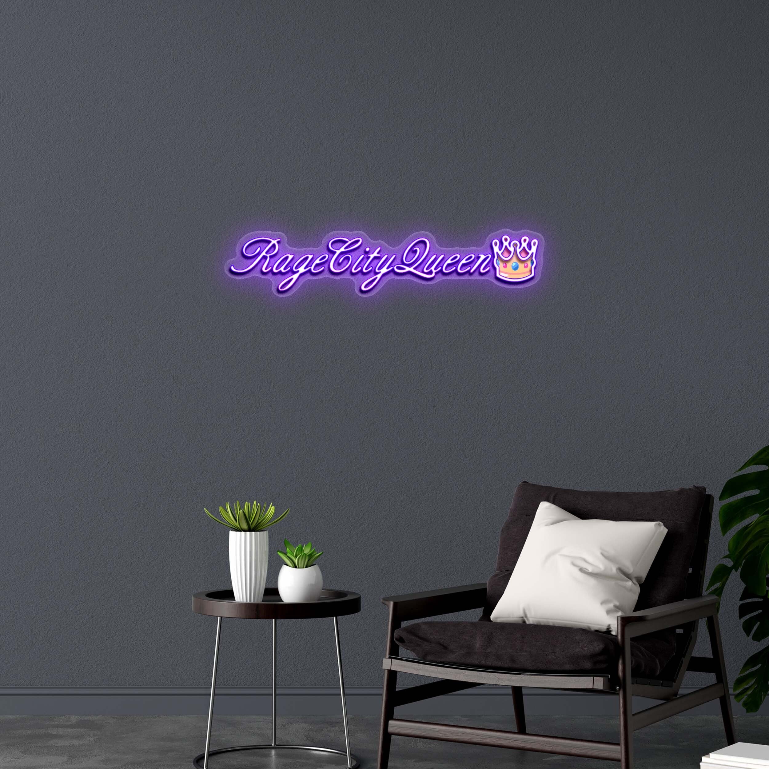 RageCityQueen👑- Premium Neon Artwork