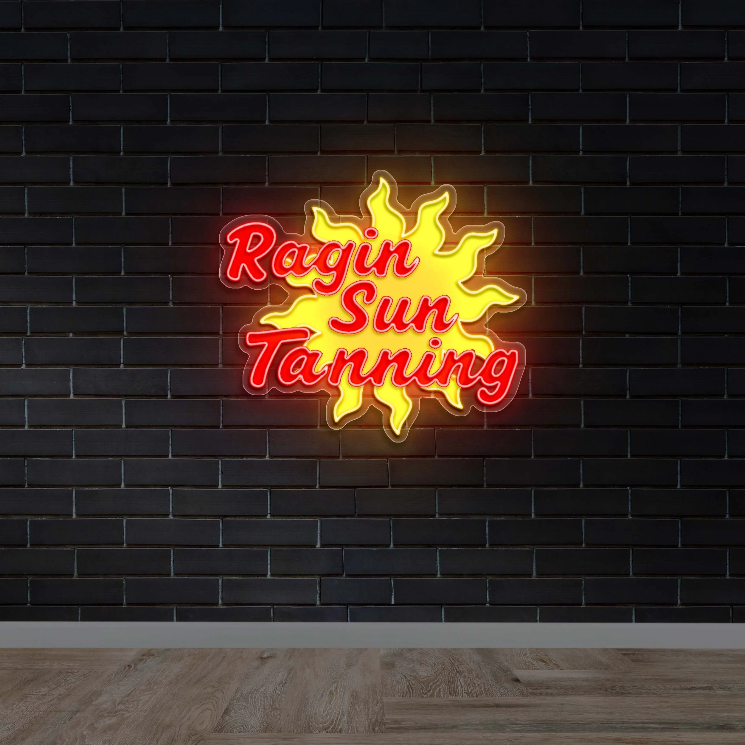 Ragin Sun Tanning - Premium Neon Artwork