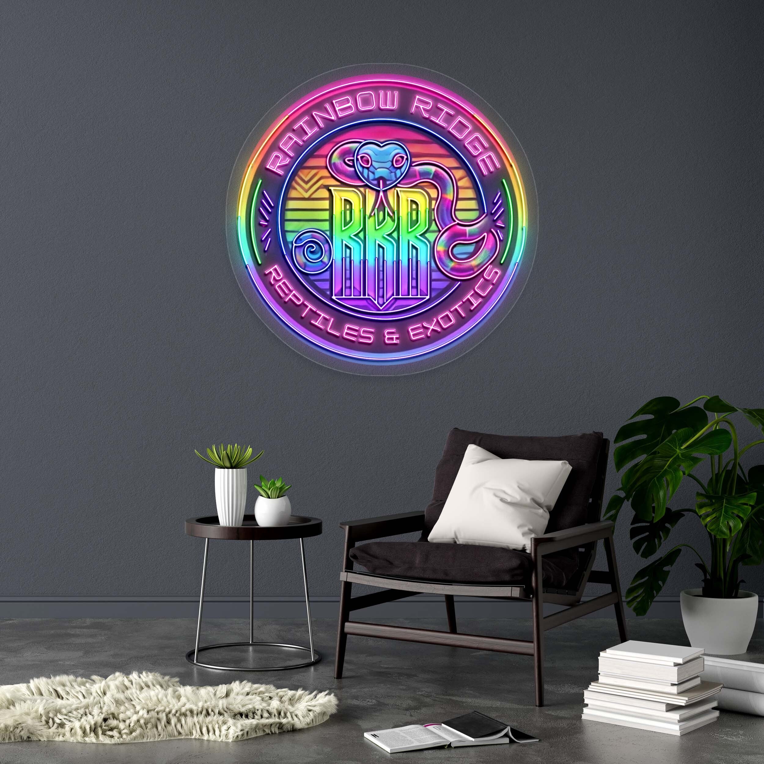 RAINBOW RIDGE REPTILES & EXOTICS - Premium Neon Artwork