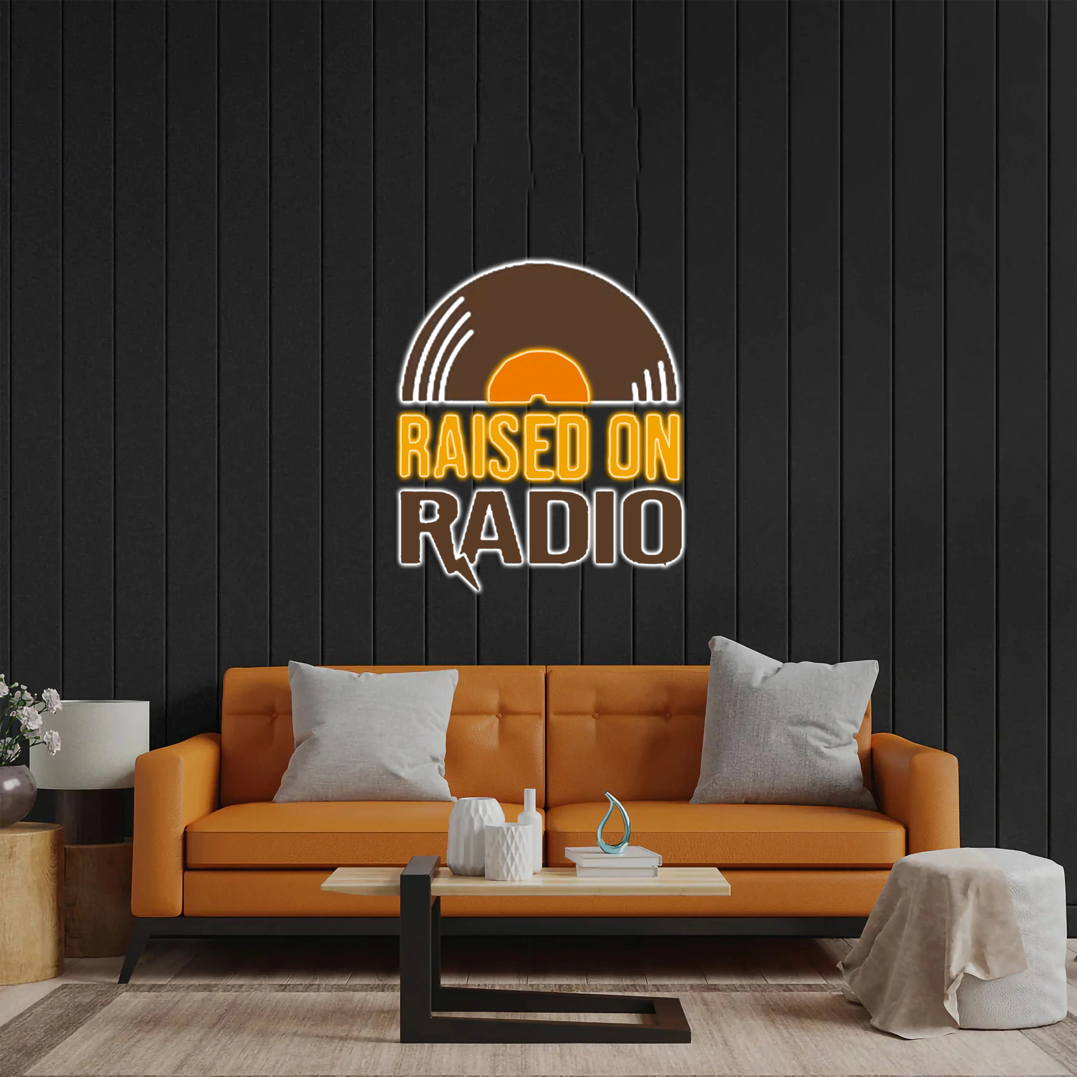 Raised On Radio - Premium Neon Artwork
