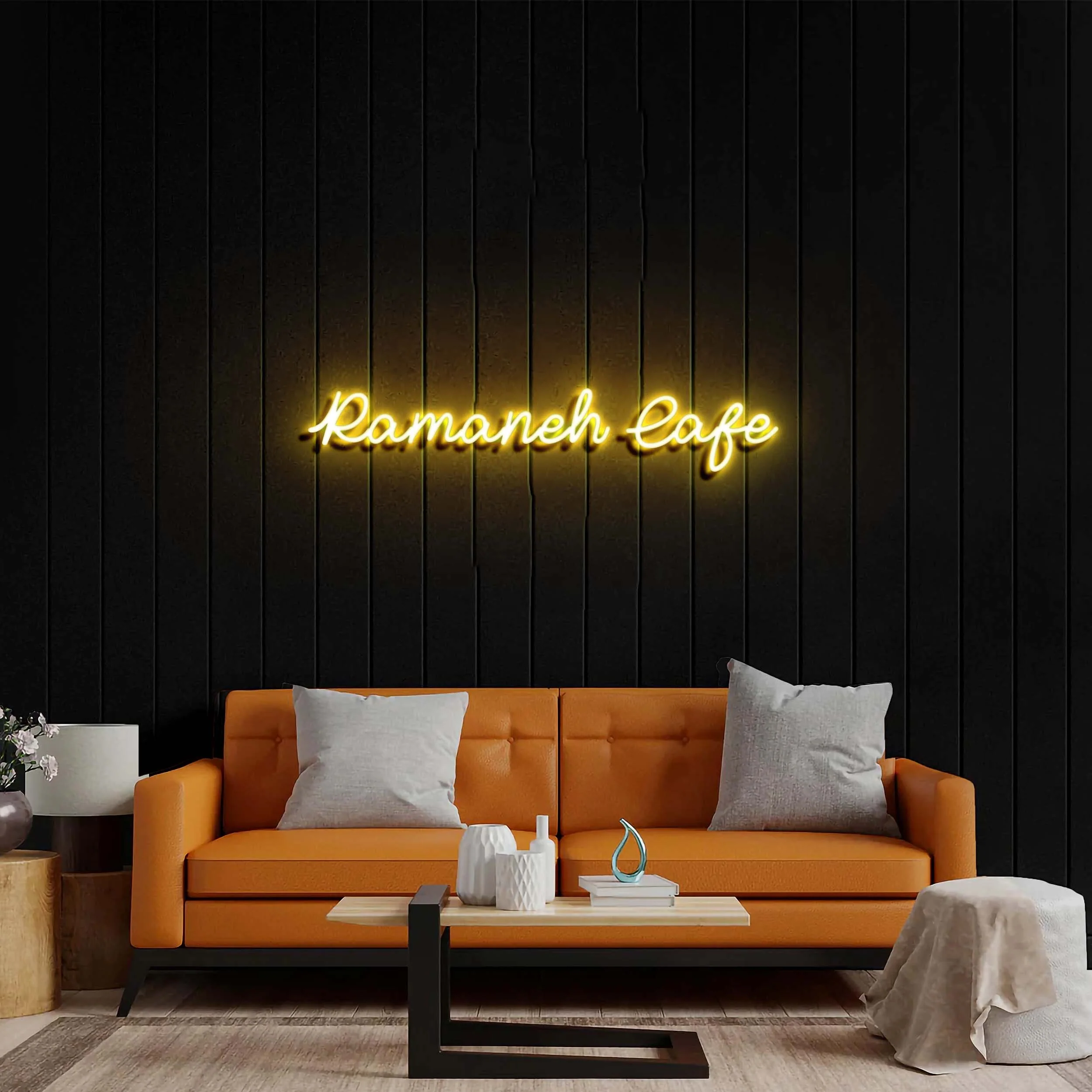 Ramaneh Cafe - Premium Neon Artwork