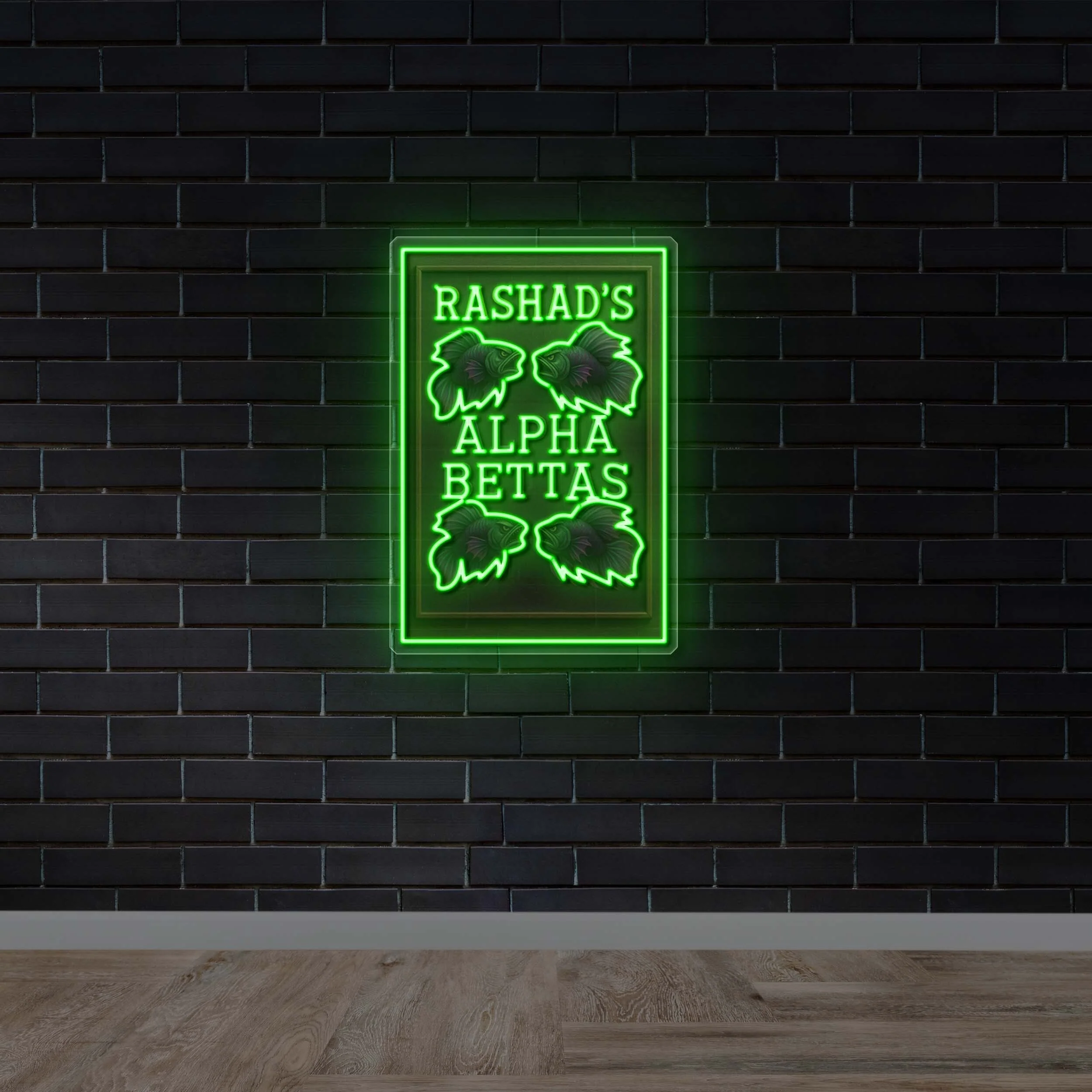 RASHAD’S ALPHA BETTAS - Premium Neon Artwork