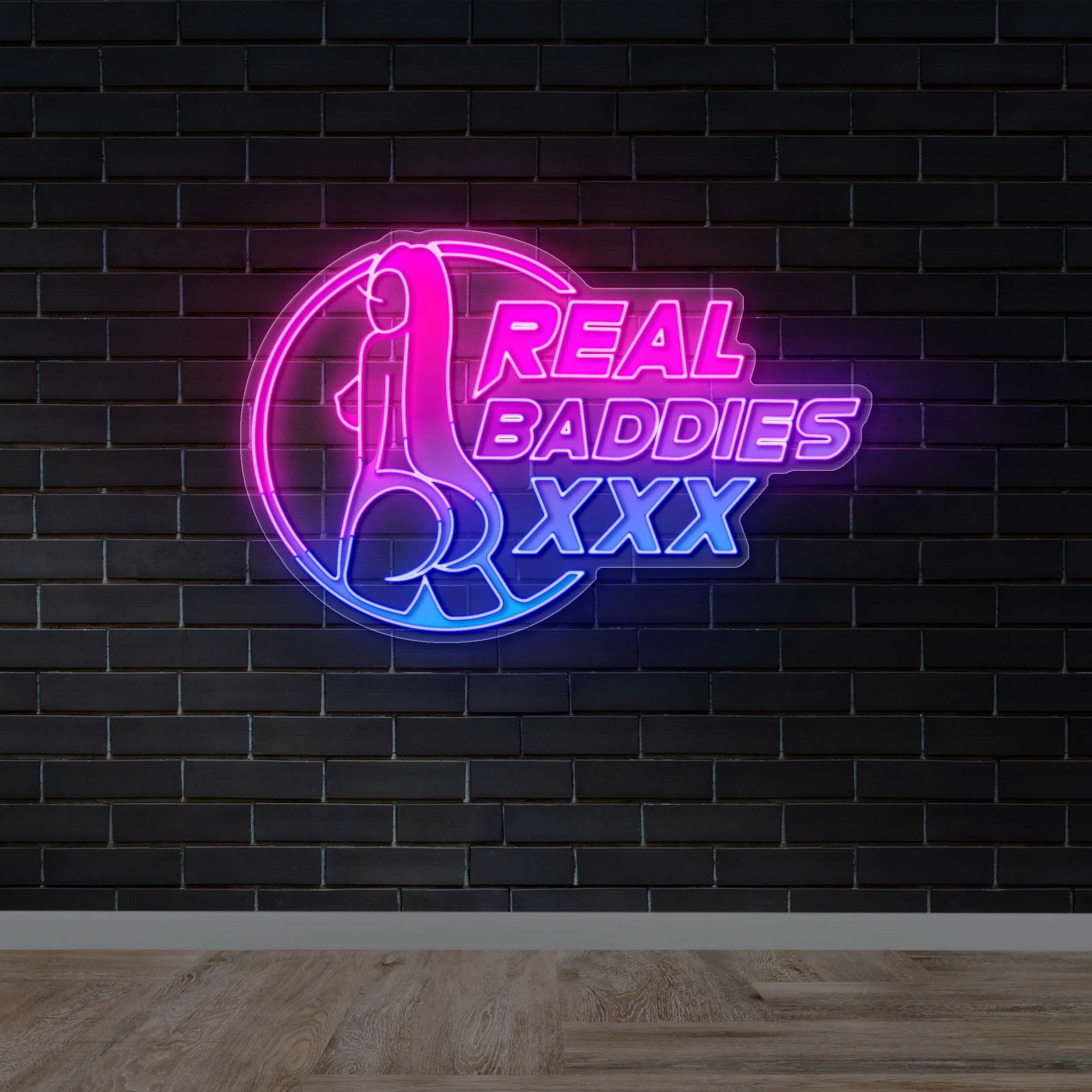 REAL BADDIES - Premium Neon Artwork