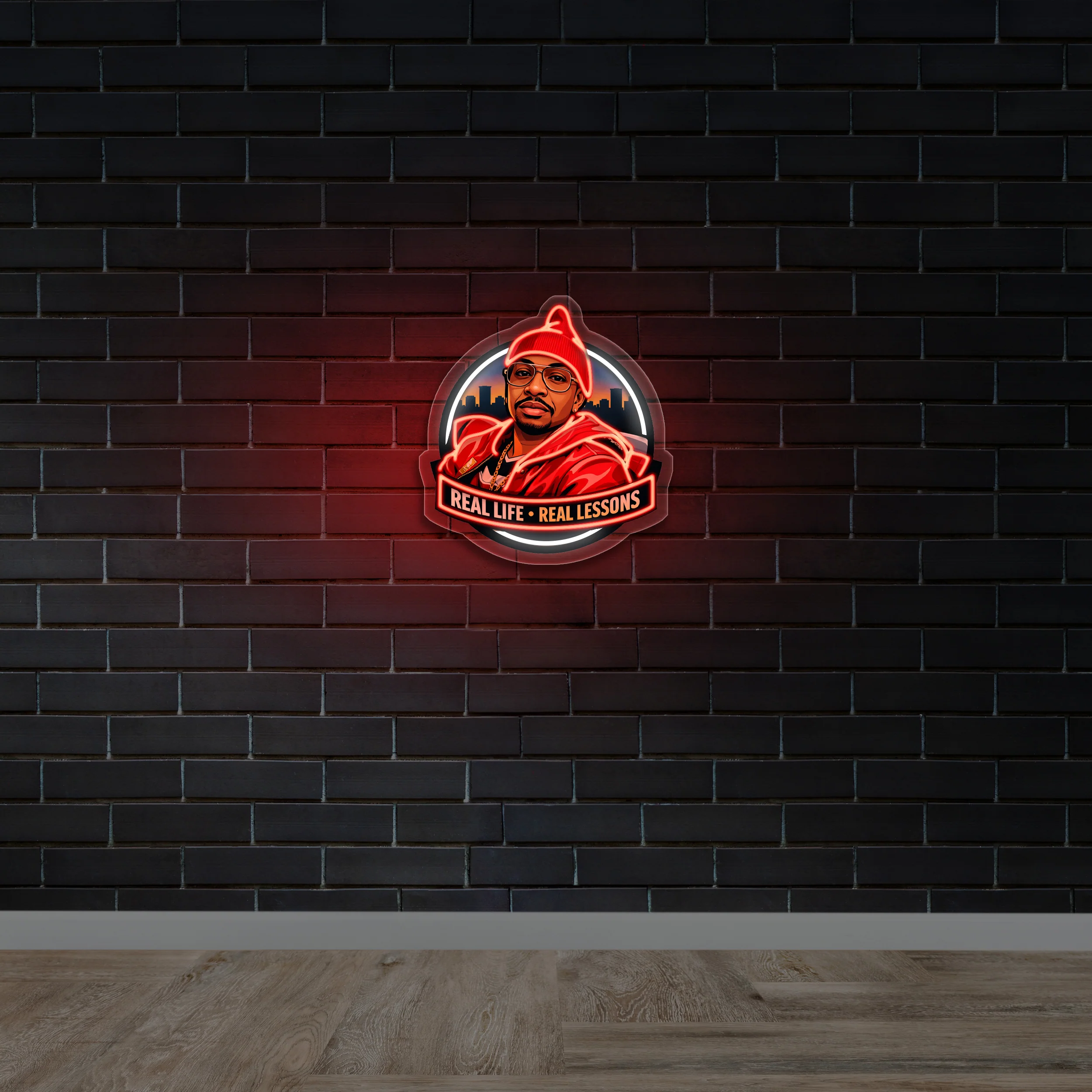 REAL LIFE REAL LESSONS - Premium Neon Artwork
