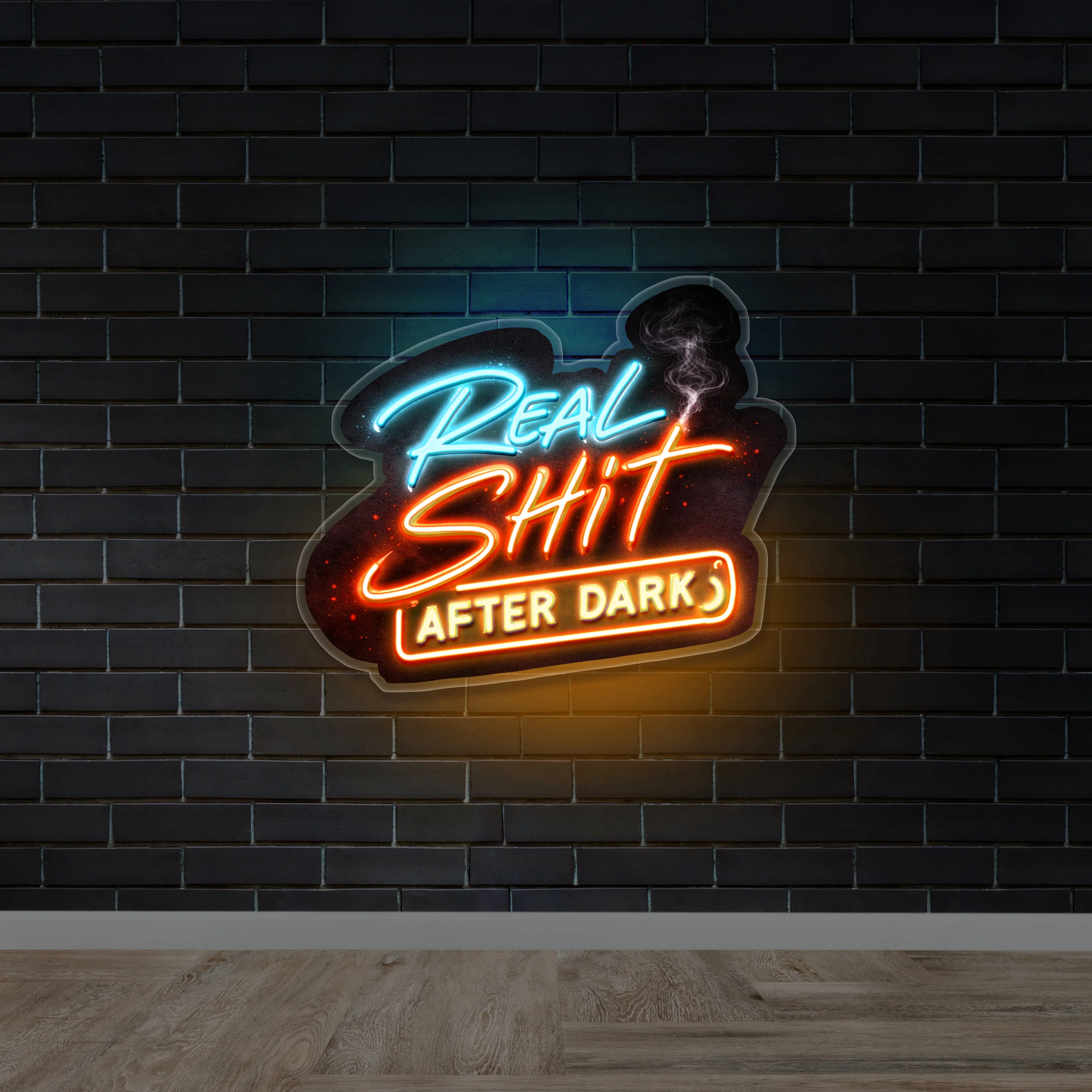 Real Shit After Dark - Premium Neon Artwork